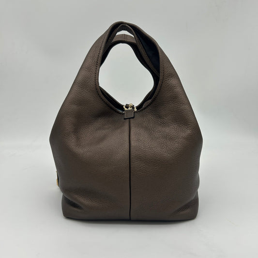 Loewe Leather Hobo Bag Bronze [Used]