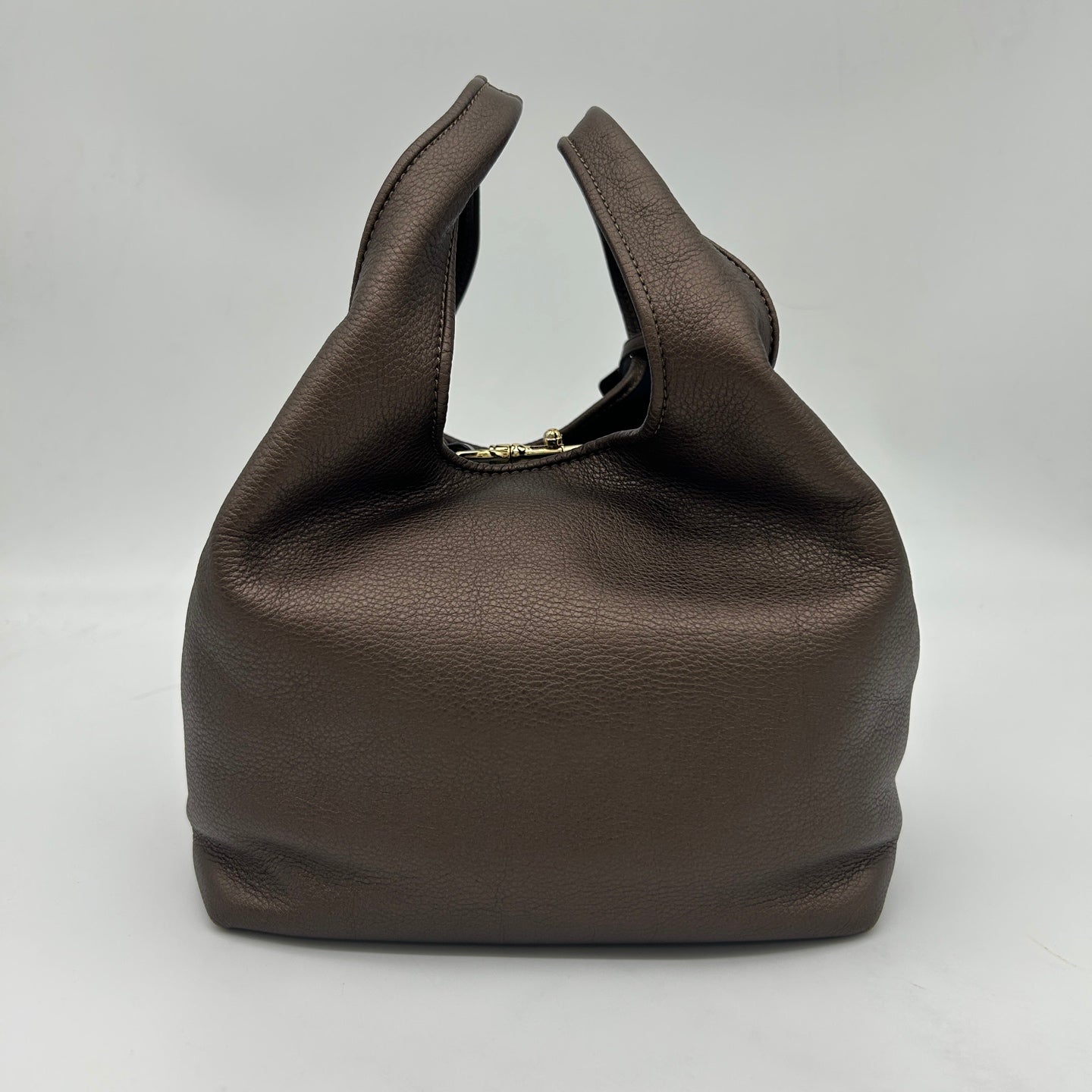 Loewe Leather Hobo Bag Bronze [Used]