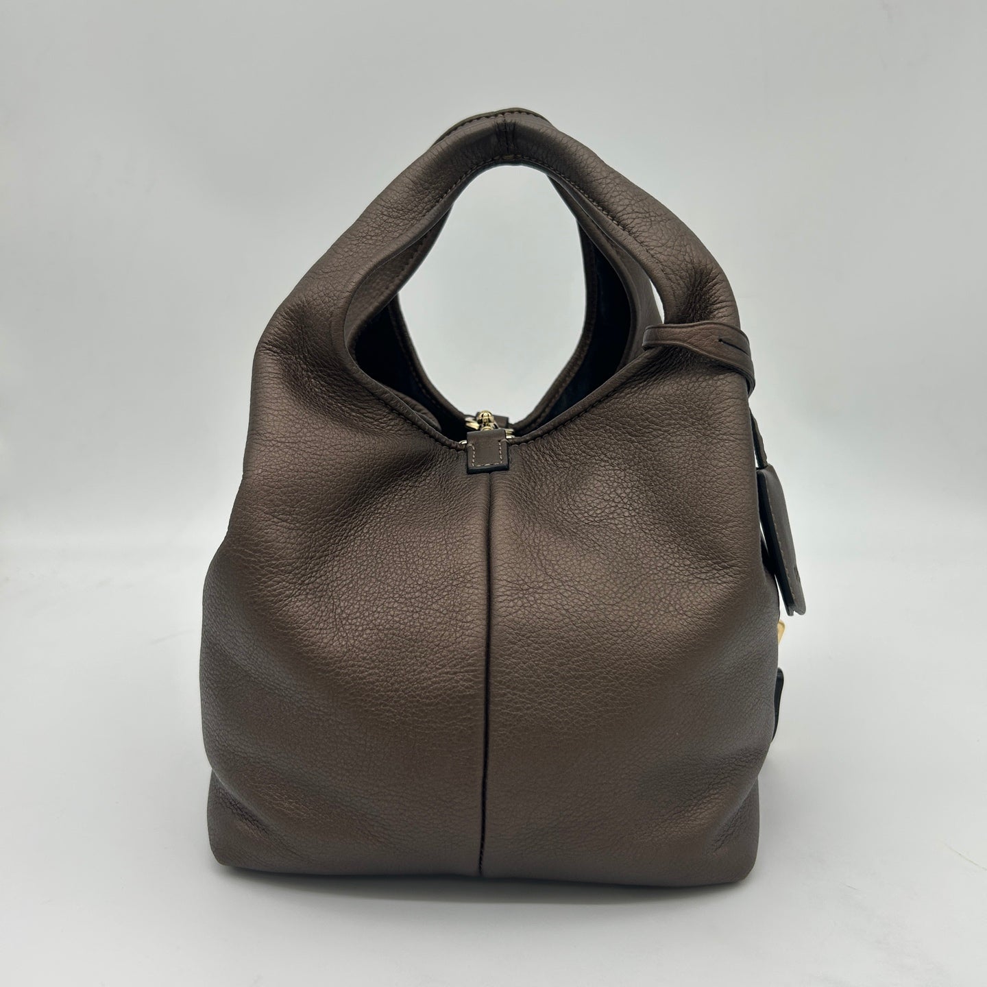 Loewe Leather Hobo Bag Bronze [Used]