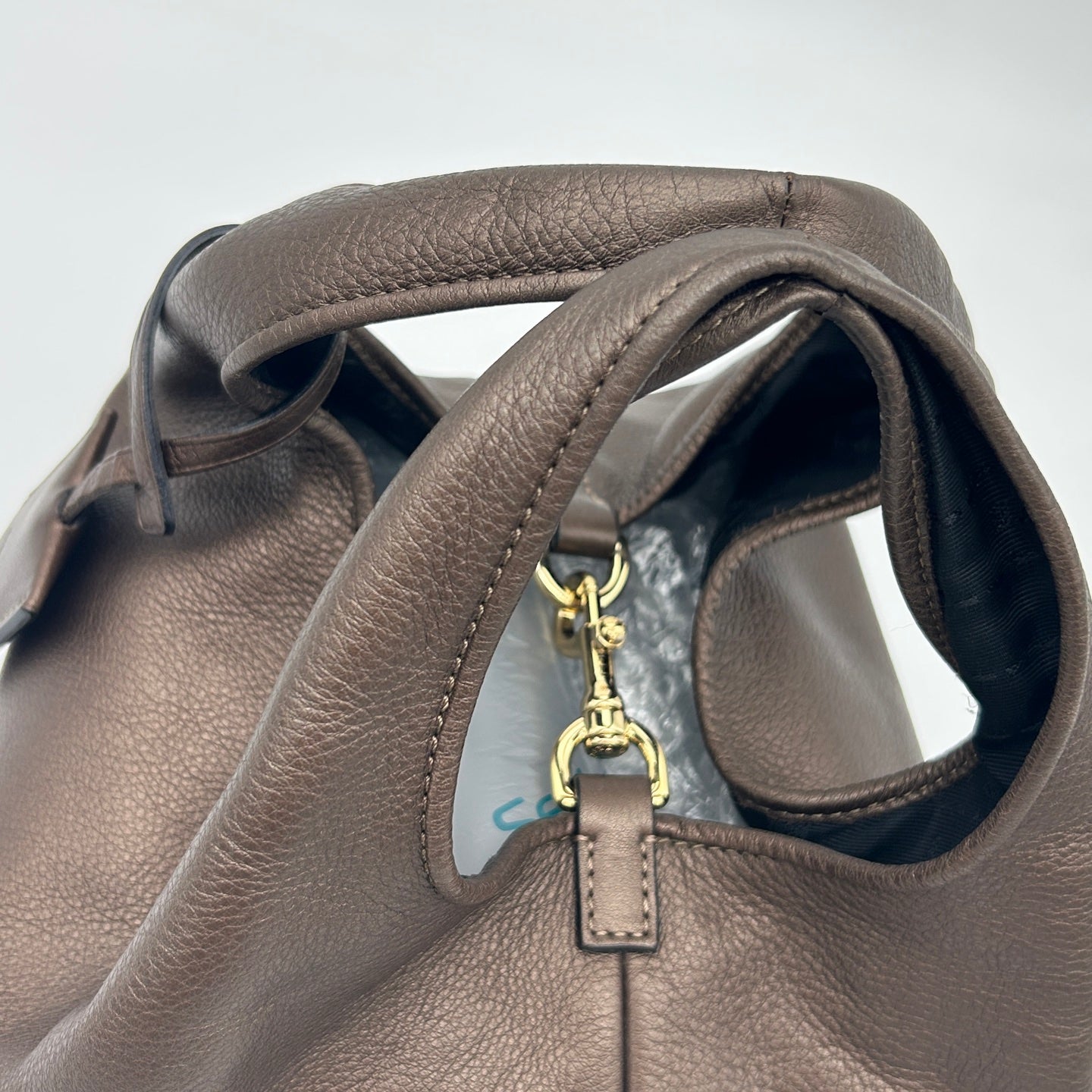 Loewe Leather Hobo Bag Bronze [Used]