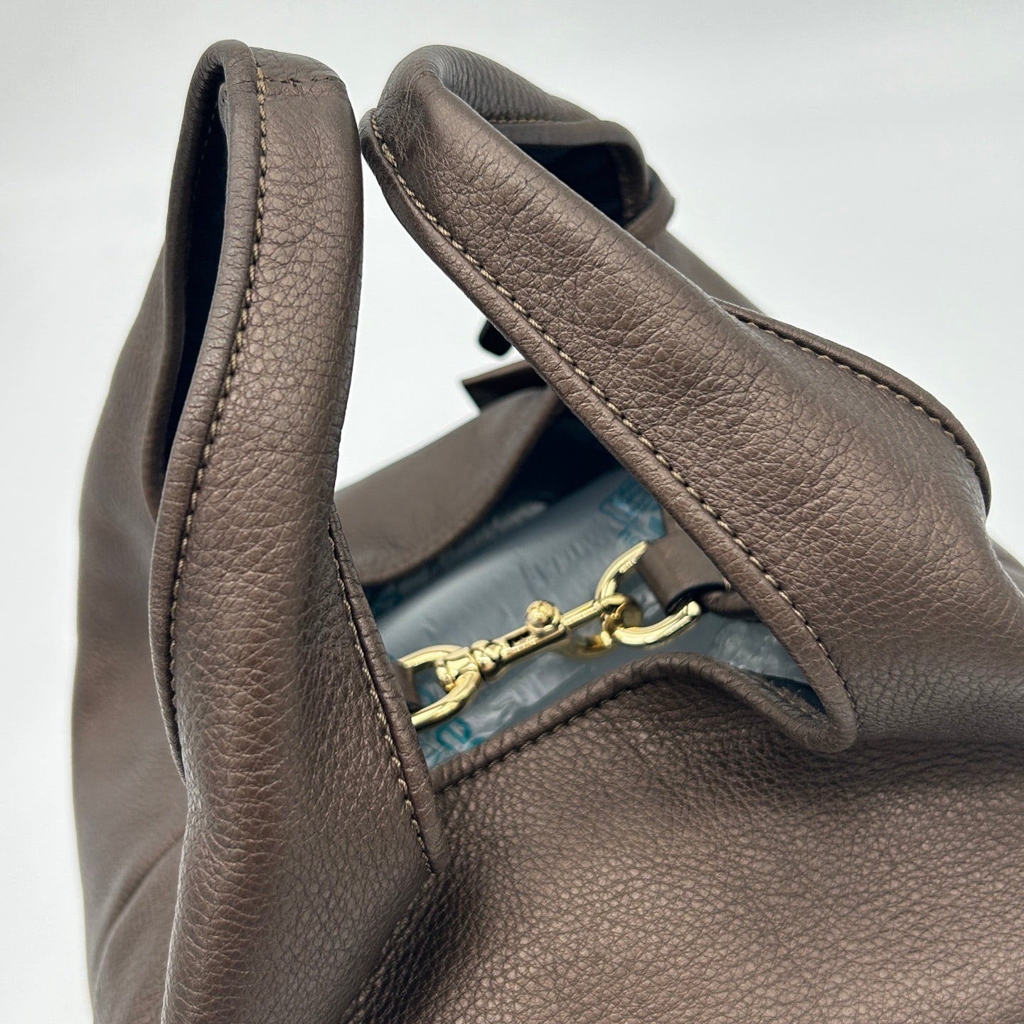 Loewe Leather Hobo Bag Bronze [Used]
