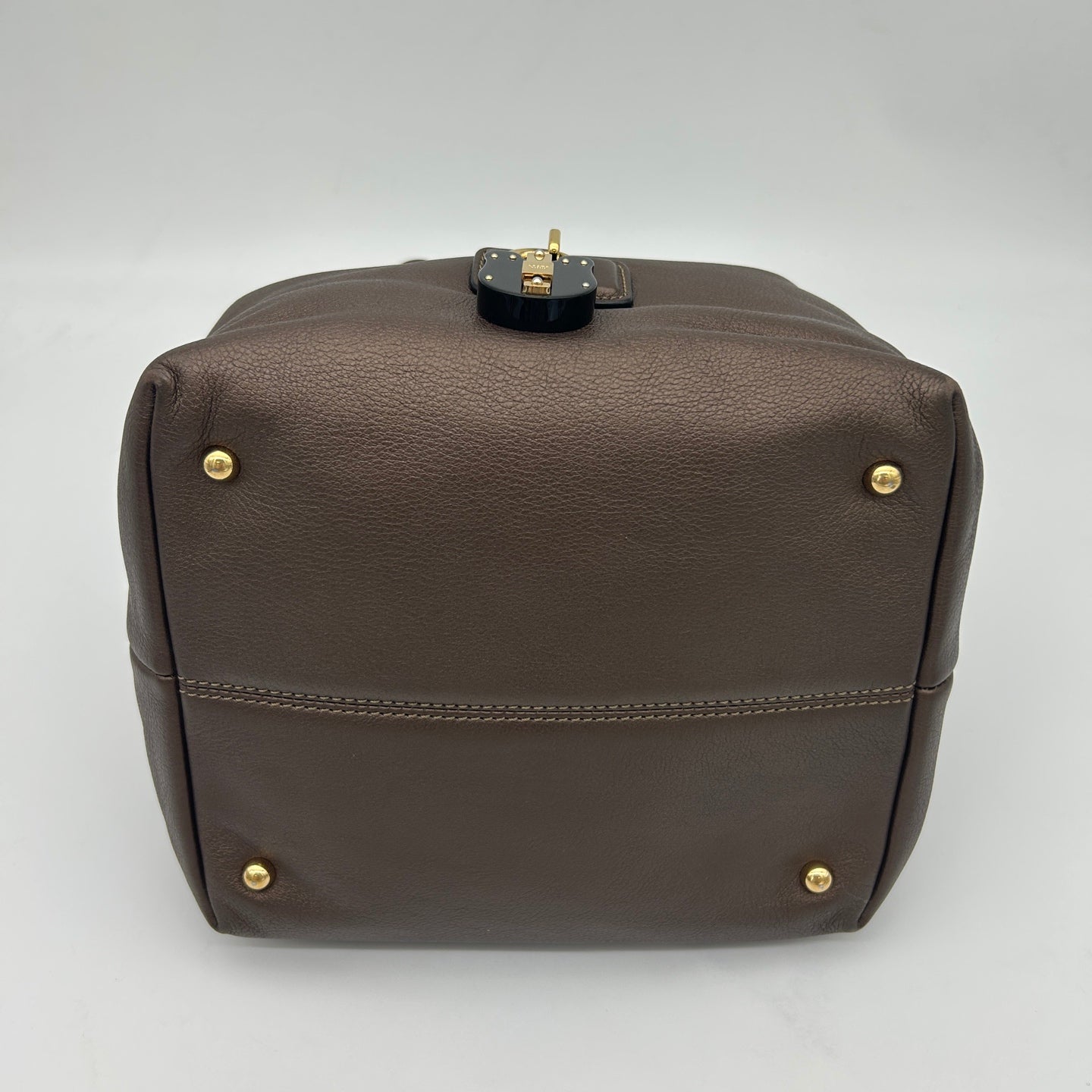 Loewe Leather Hobo Bag Bronze [Used]