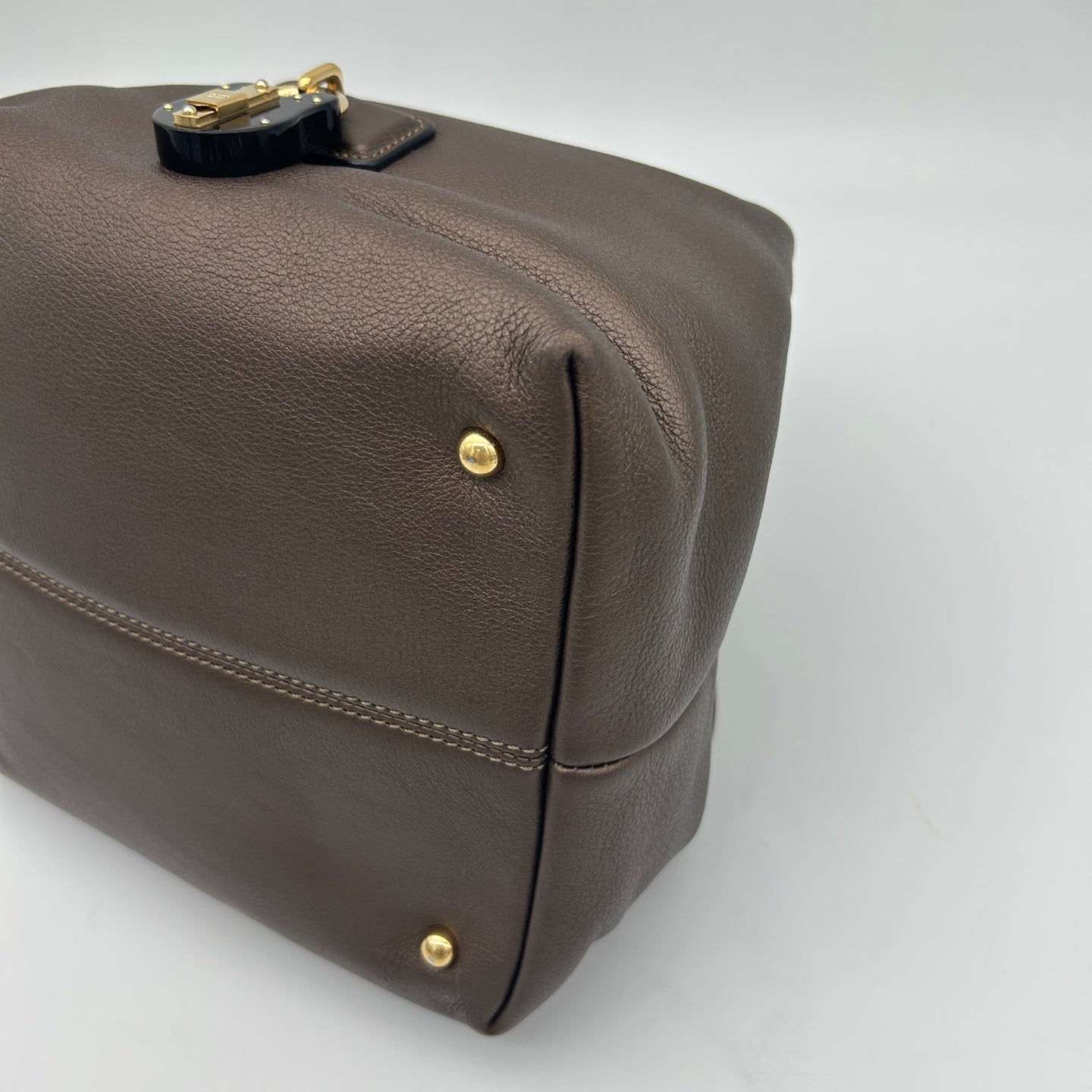 Loewe Leather Hobo Bag Bronze [Used]