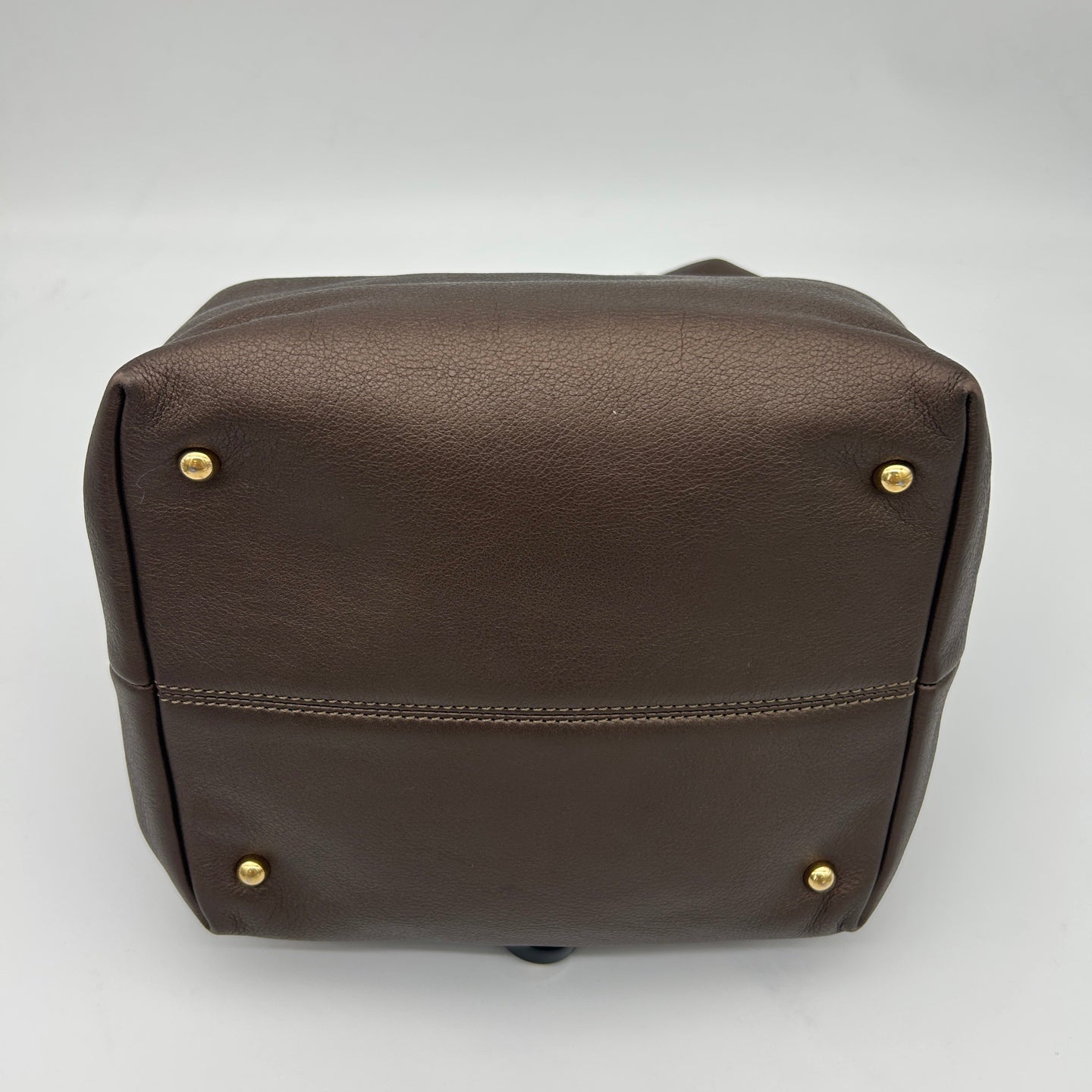 Loewe Leather Hobo Bag Bronze [Used]