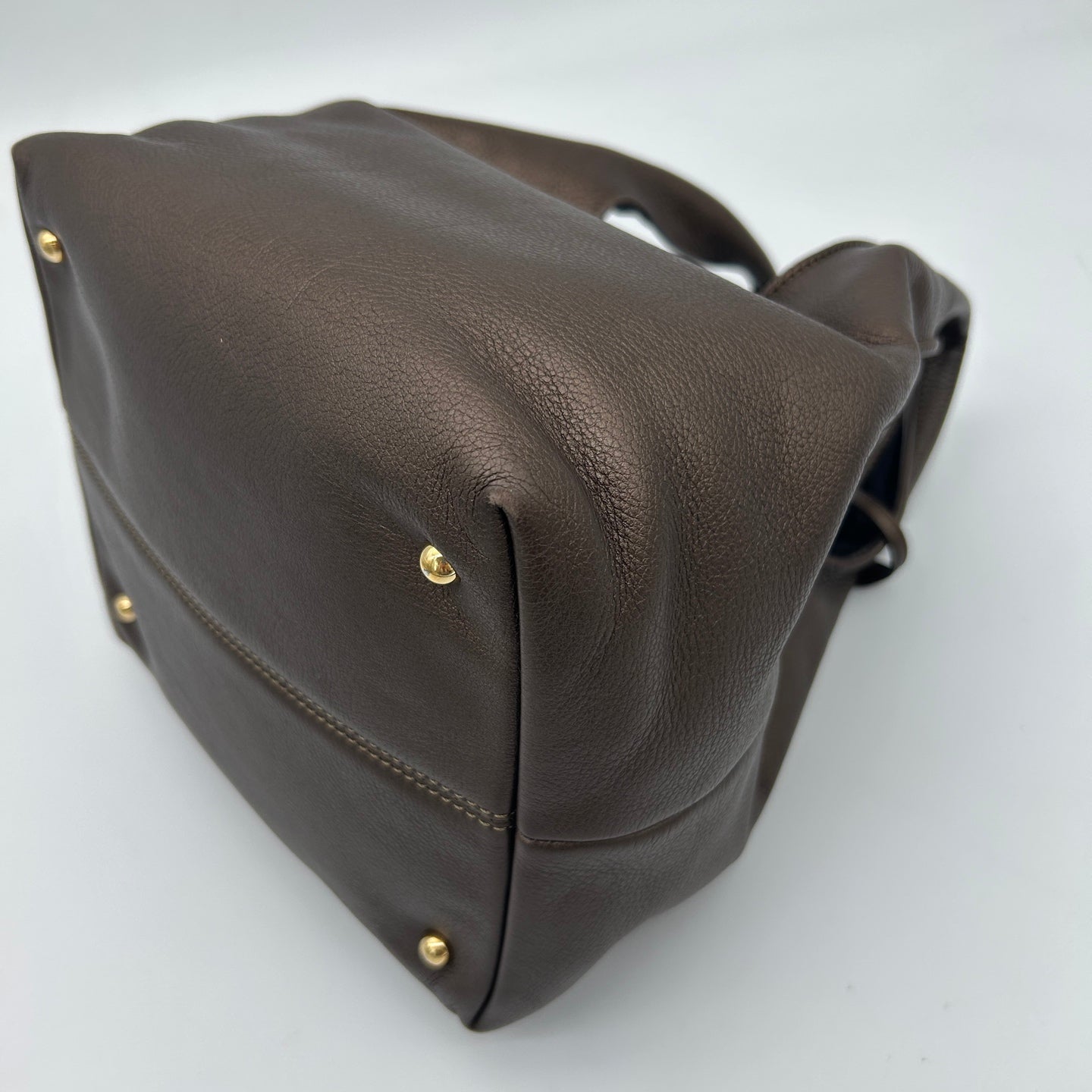 Loewe Leather Hobo Bag Bronze [Used]