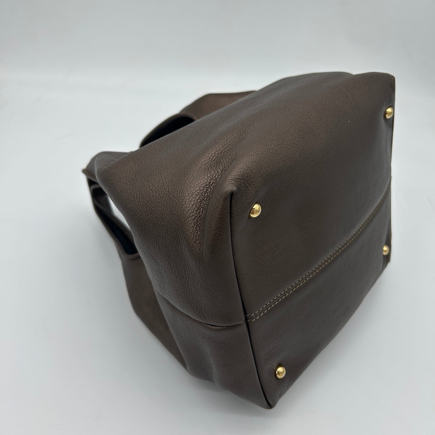 Loewe Leather Hobo Bag Bronze [Used]