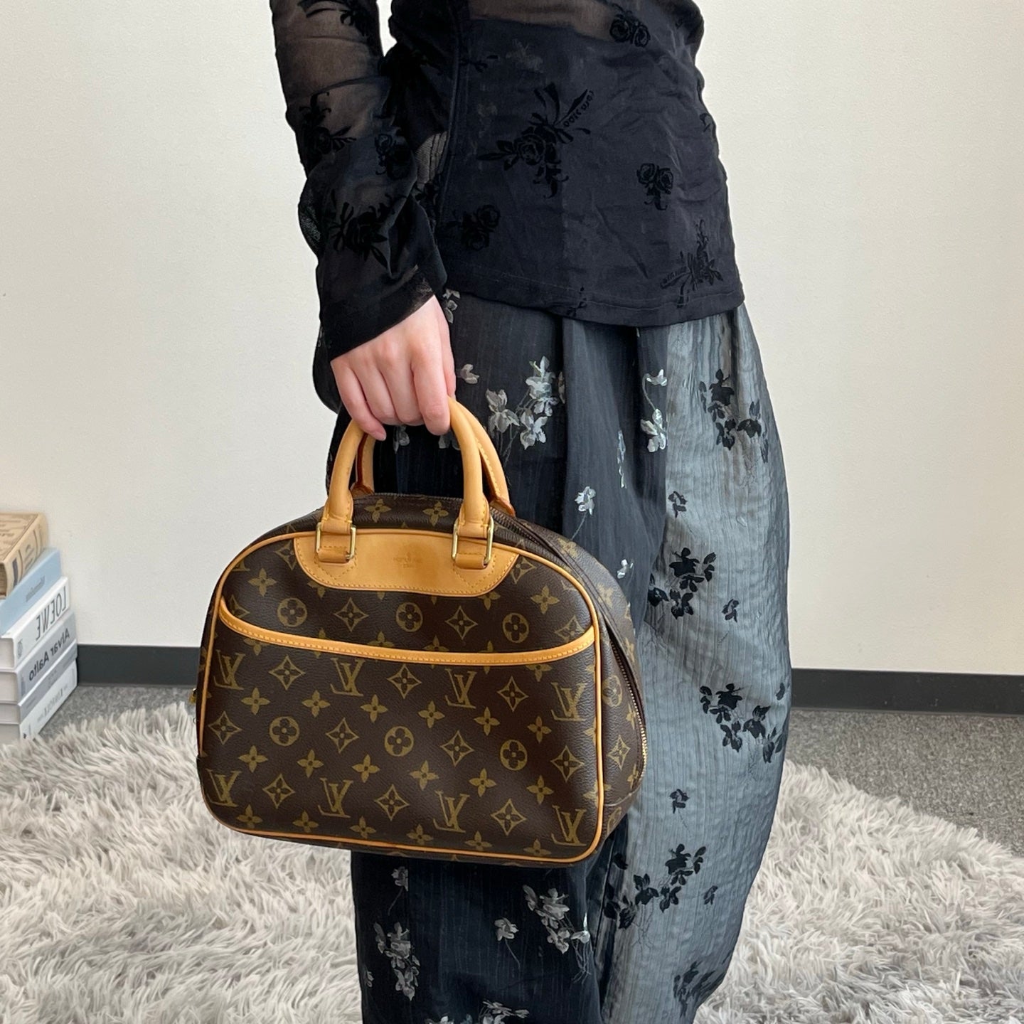 Louis Vuitton Monogram Trouville Handbag [Used]