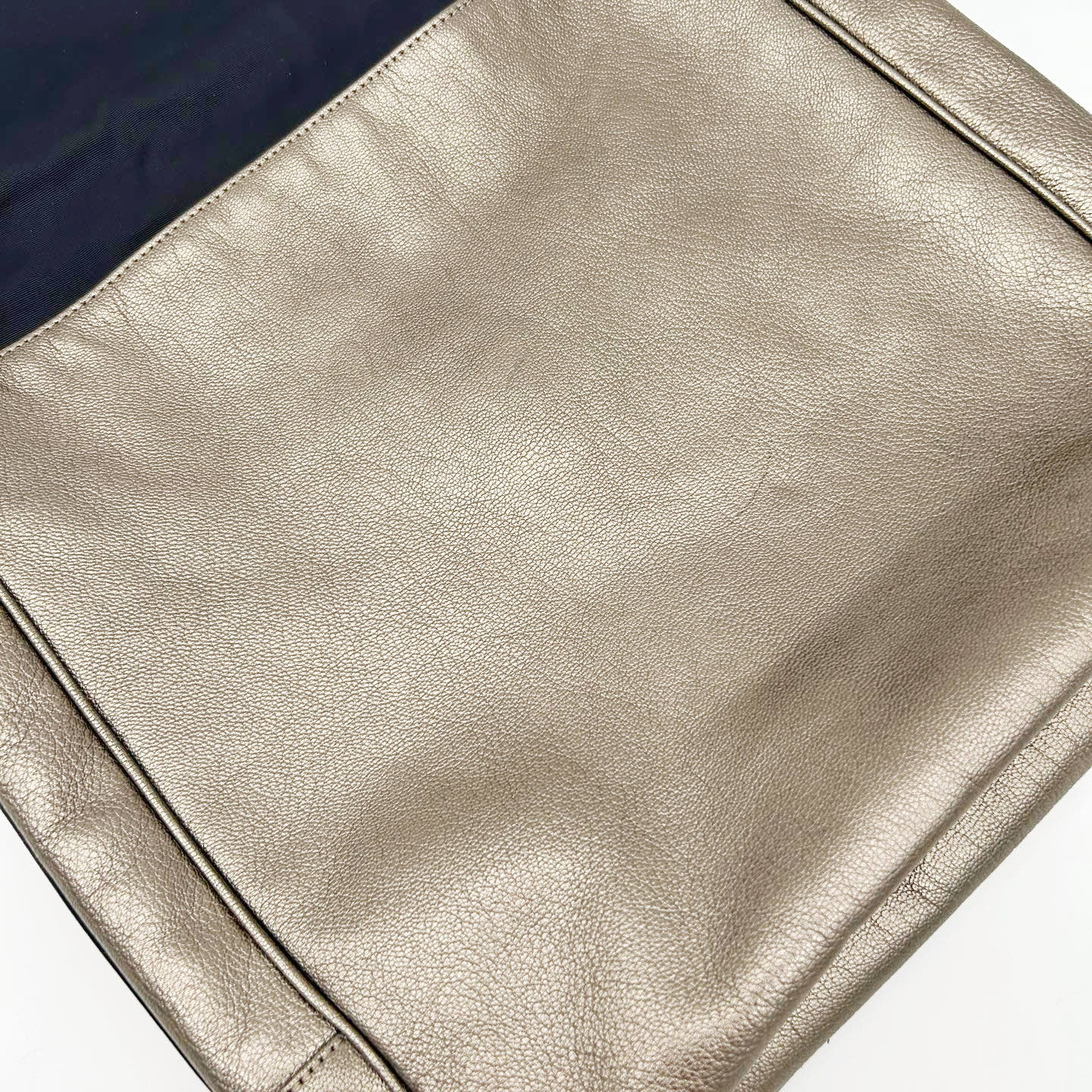 Loewe Metallic Bronze Anagram Flap Shoulder Bag [Used]