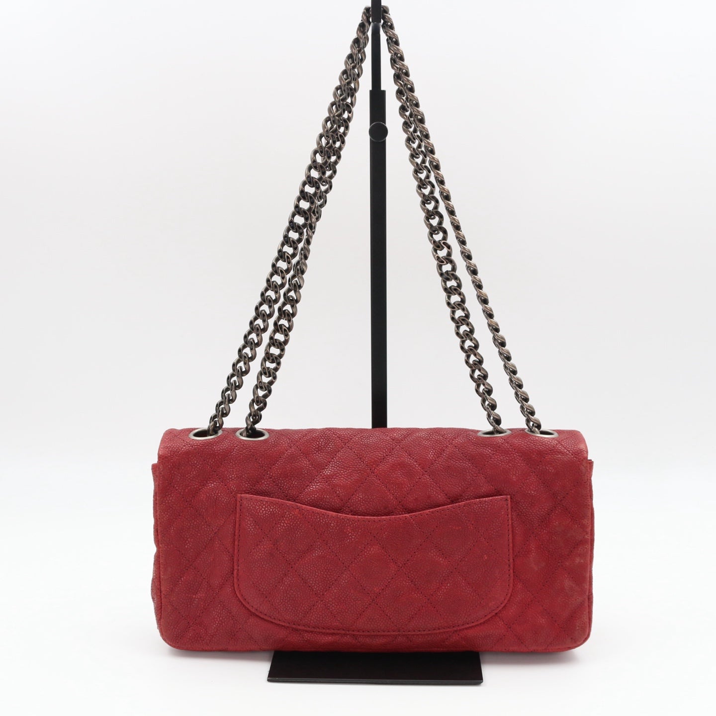 CHANEL Red Caviar Leather 2.55 Reissue Flap Bag [Used]