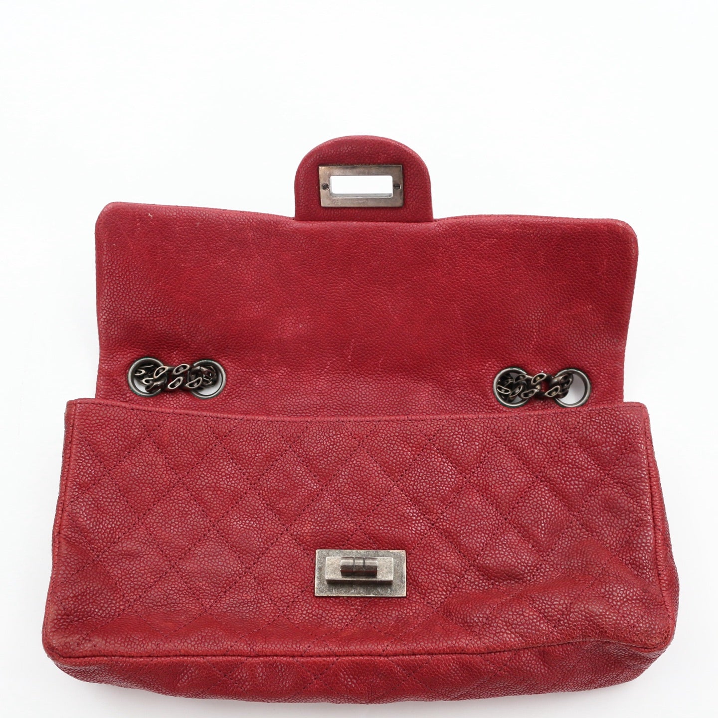 CHANEL Red Caviar Leather 2.55 Reissue Flap Bag [Used]