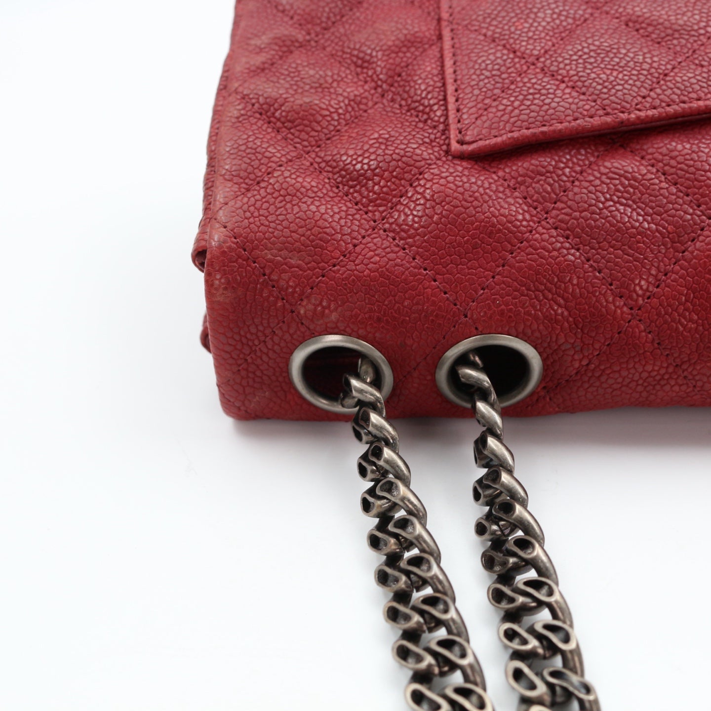 CHANEL Red Caviar Leather 2.55 Reissue Flap Bag [Used]