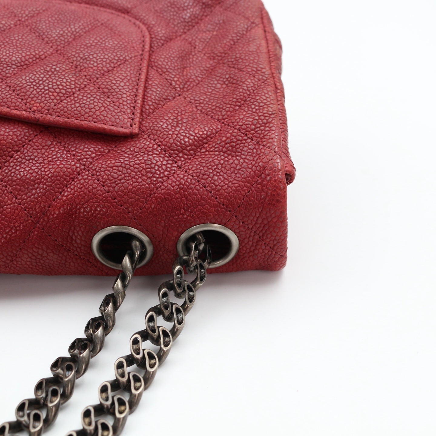 CHANEL Red Caviar Leather 2.55 Reissue Flap Bag [Used]