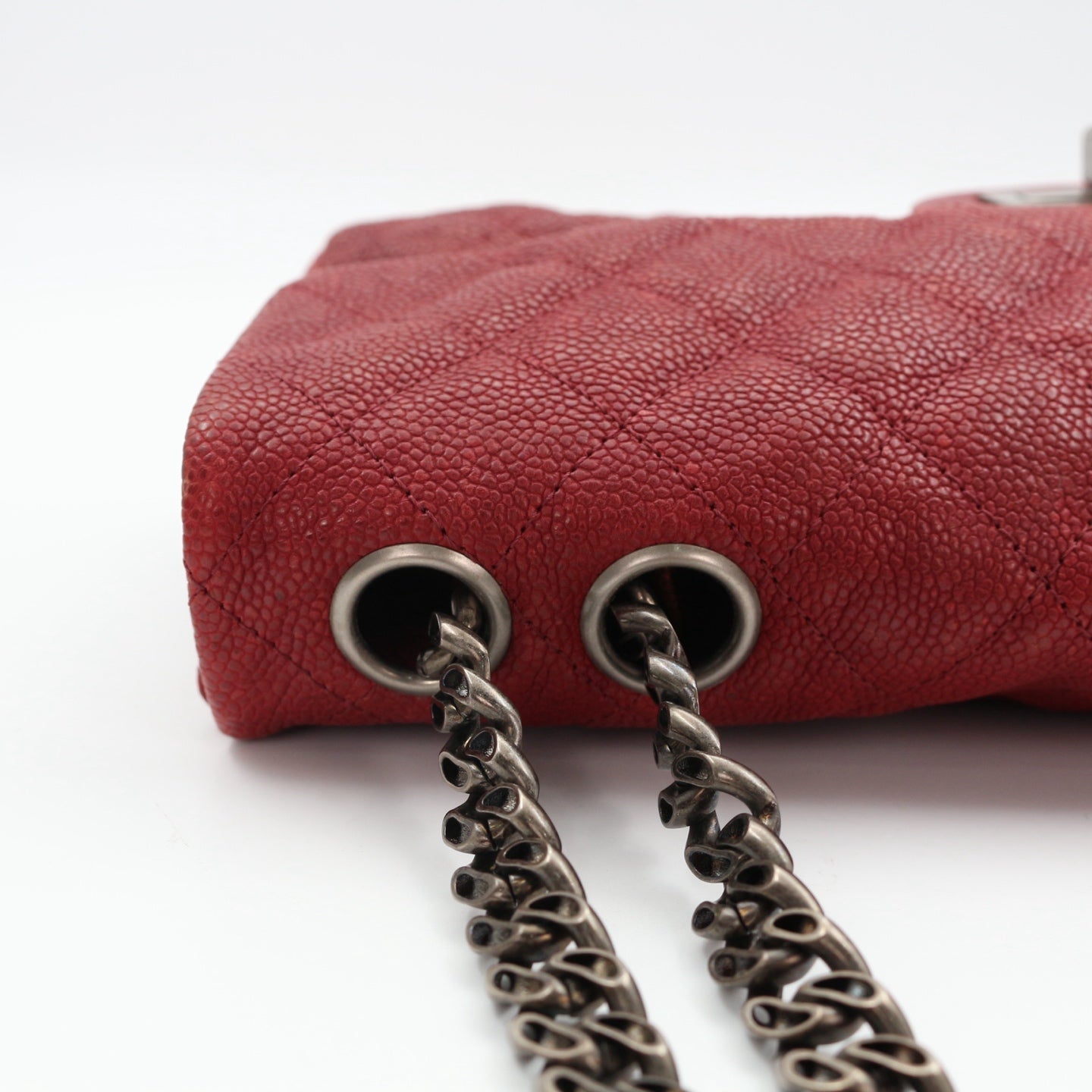 CHANEL Red Caviar Leather 2.55 Reissue Flap Bag [Used]