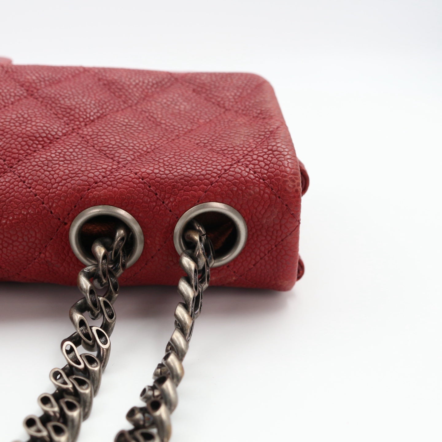 CHANEL Red Caviar Leather 2.55 Reissue Flap Bag [Used]