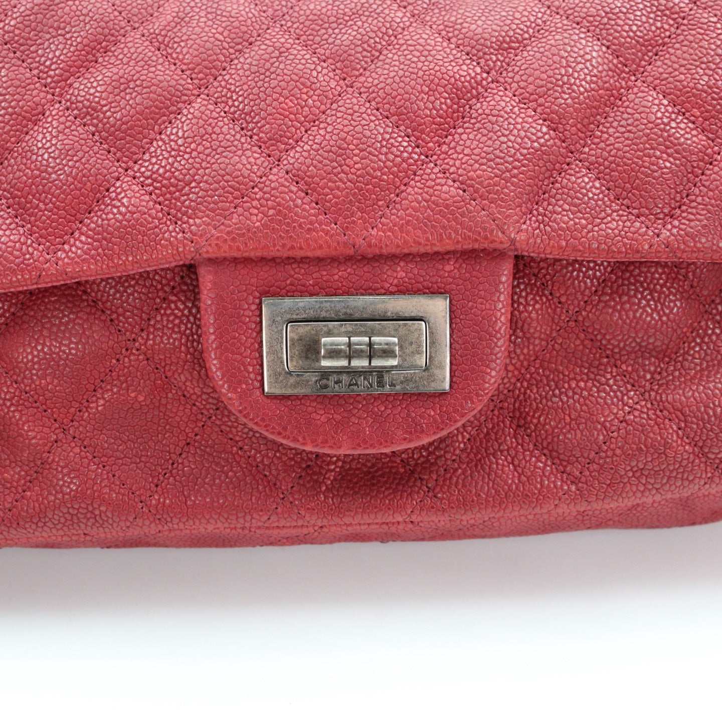 CHANEL Red Caviar Leather 2.55 Reissue Flap Bag [Used]