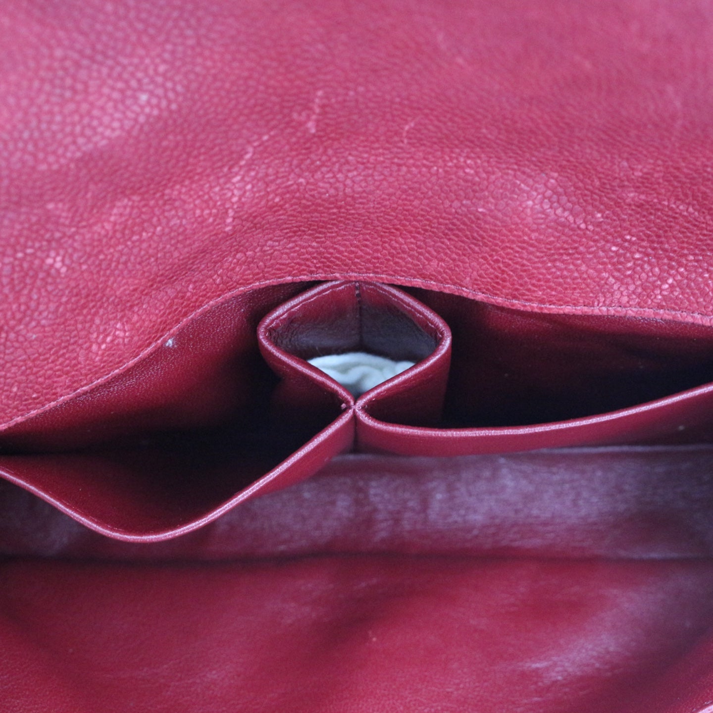 CHANEL Red Caviar Leather 2.55 Reissue Flap Bag [Used]