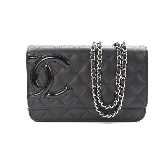 CHANEL Black Cambon Ligne Wallet On Chain [Used]
