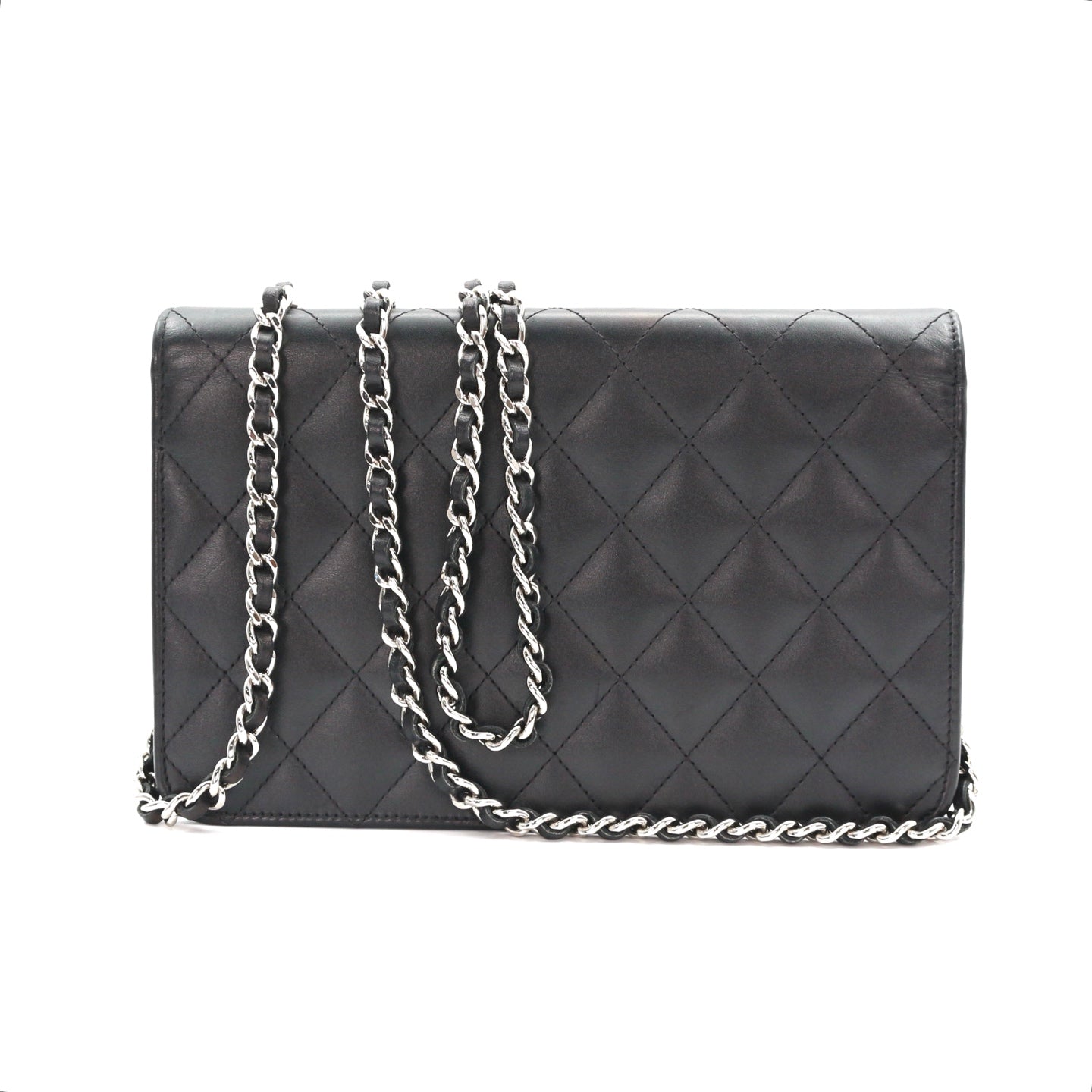 CHANEL Black Cambon Ligne Wallet On Chain [Used]