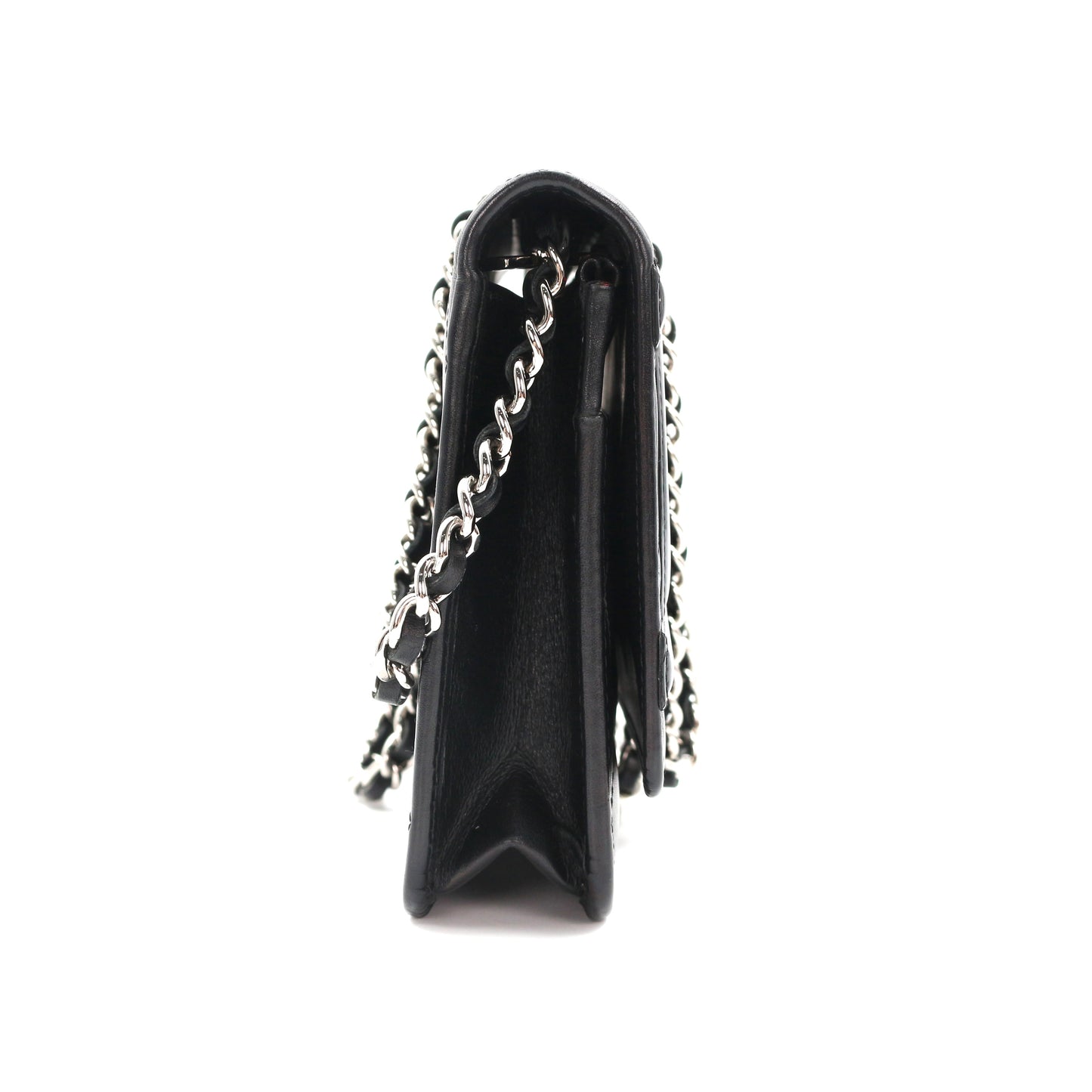 CHANEL Black Cambon Ligne Wallet On Chain [Used]