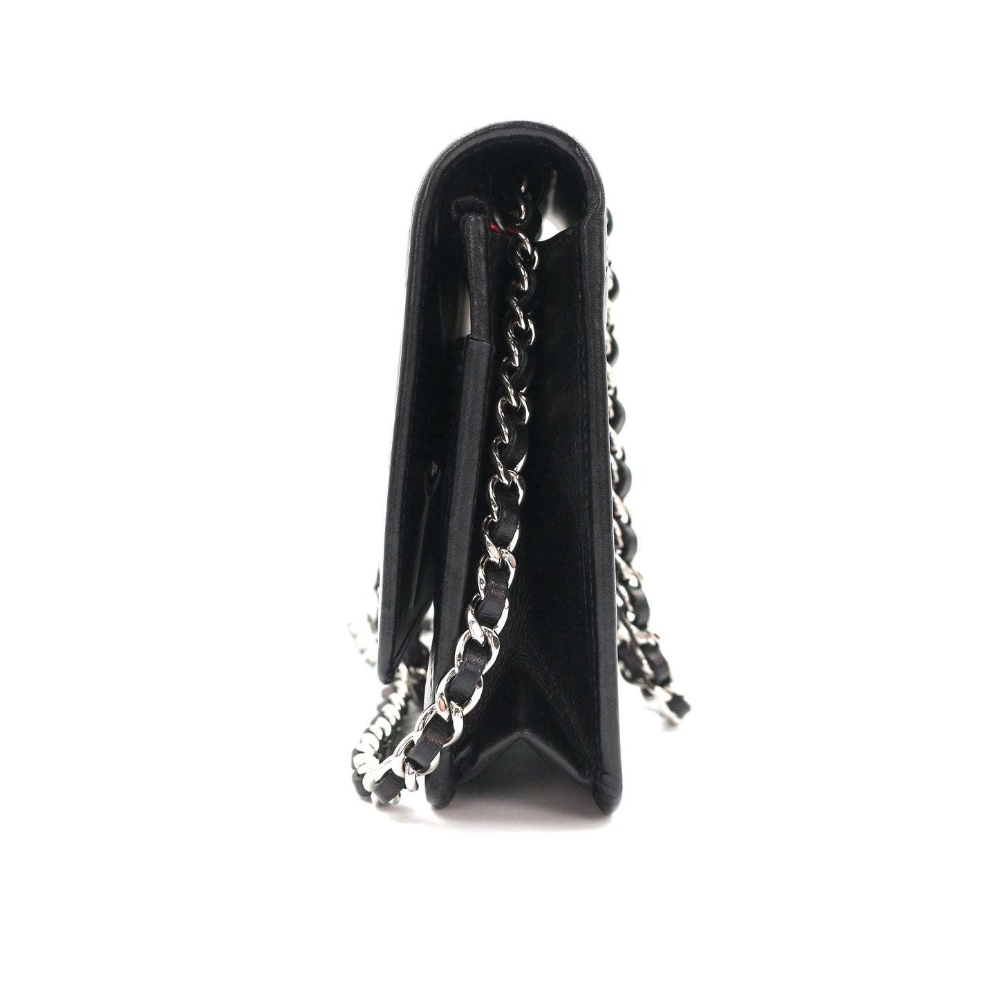 CHANEL Black Cambon Ligne Wallet On Chain [Used]