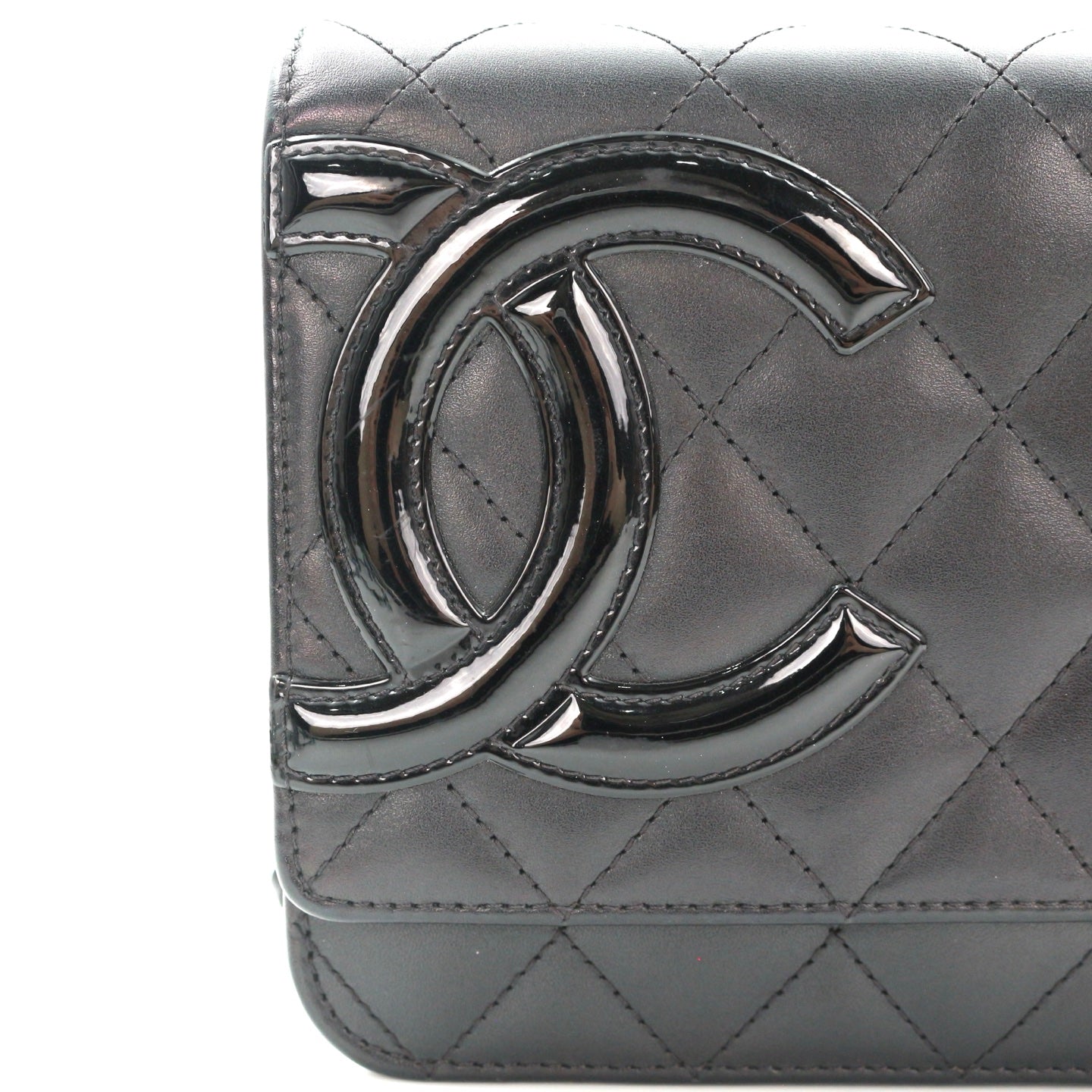 CHANEL Black Cambon Ligne Wallet On Chain [Used]