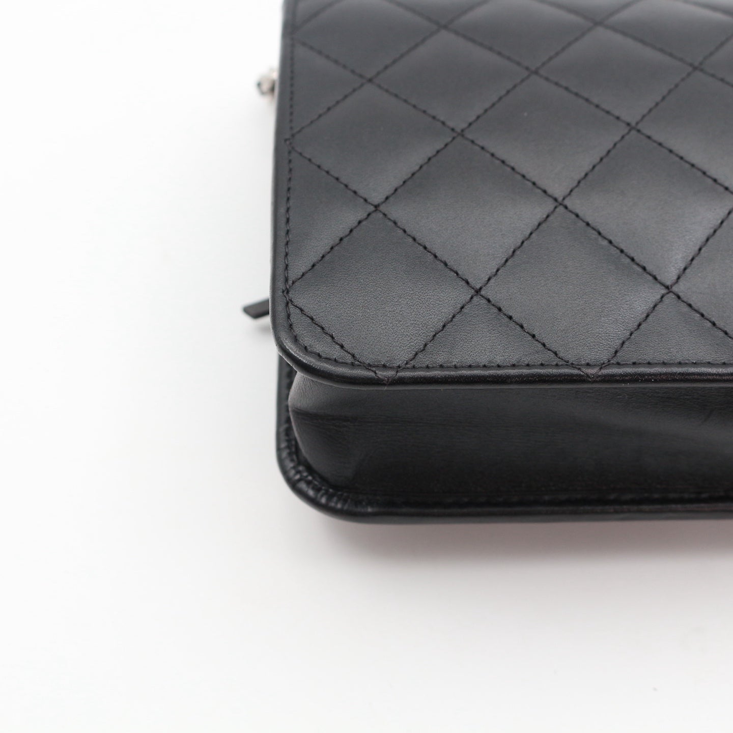 CHANEL Black Cambon Ligne Wallet On Chain [Used]