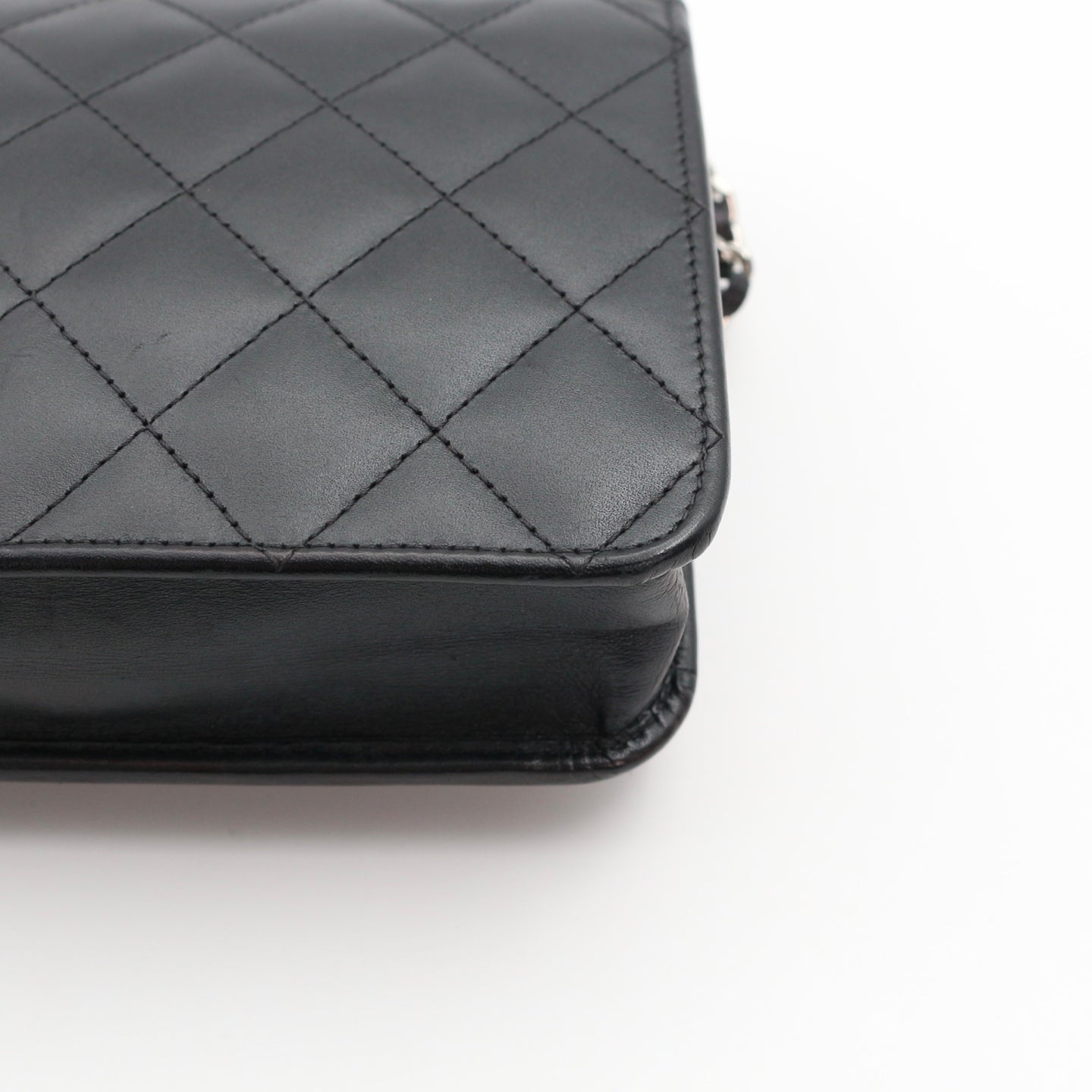CHANEL Black Cambon Ligne Wallet On Chain [Used]