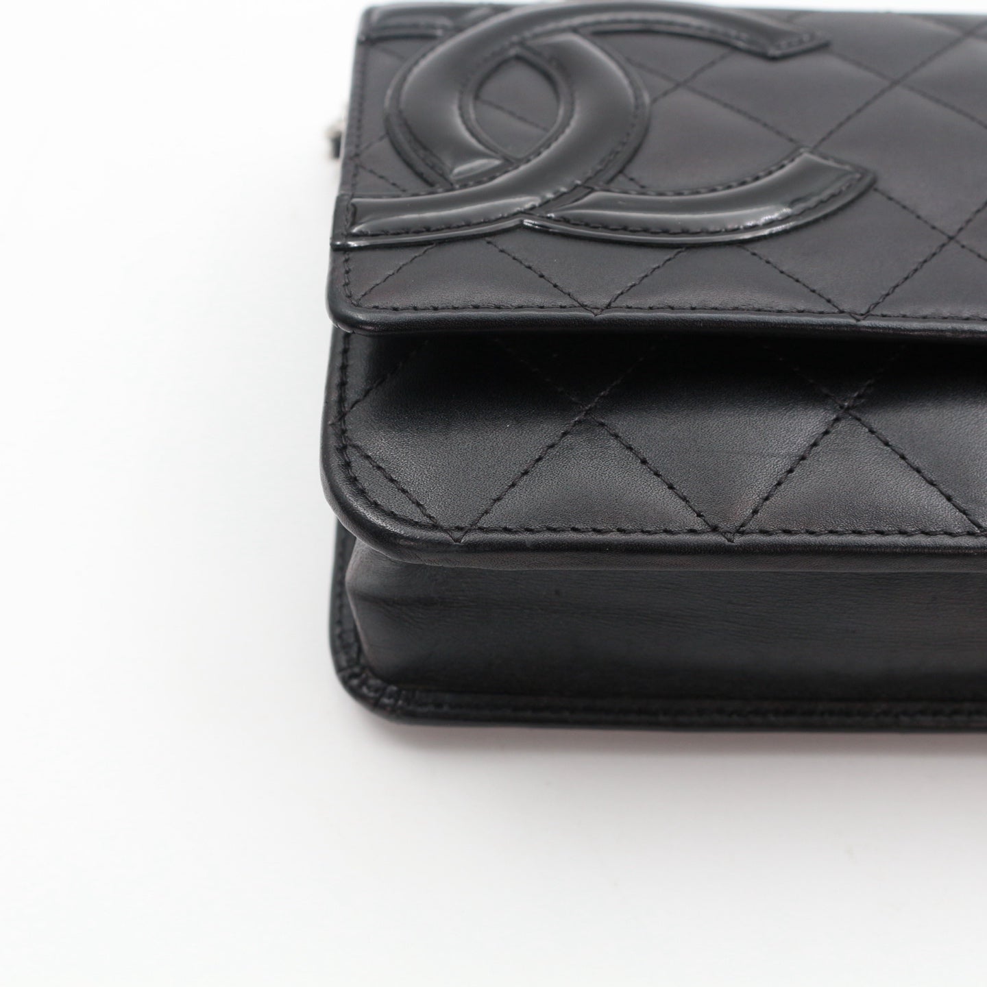 CHANEL Black Cambon Ligne Wallet On Chain [Used]