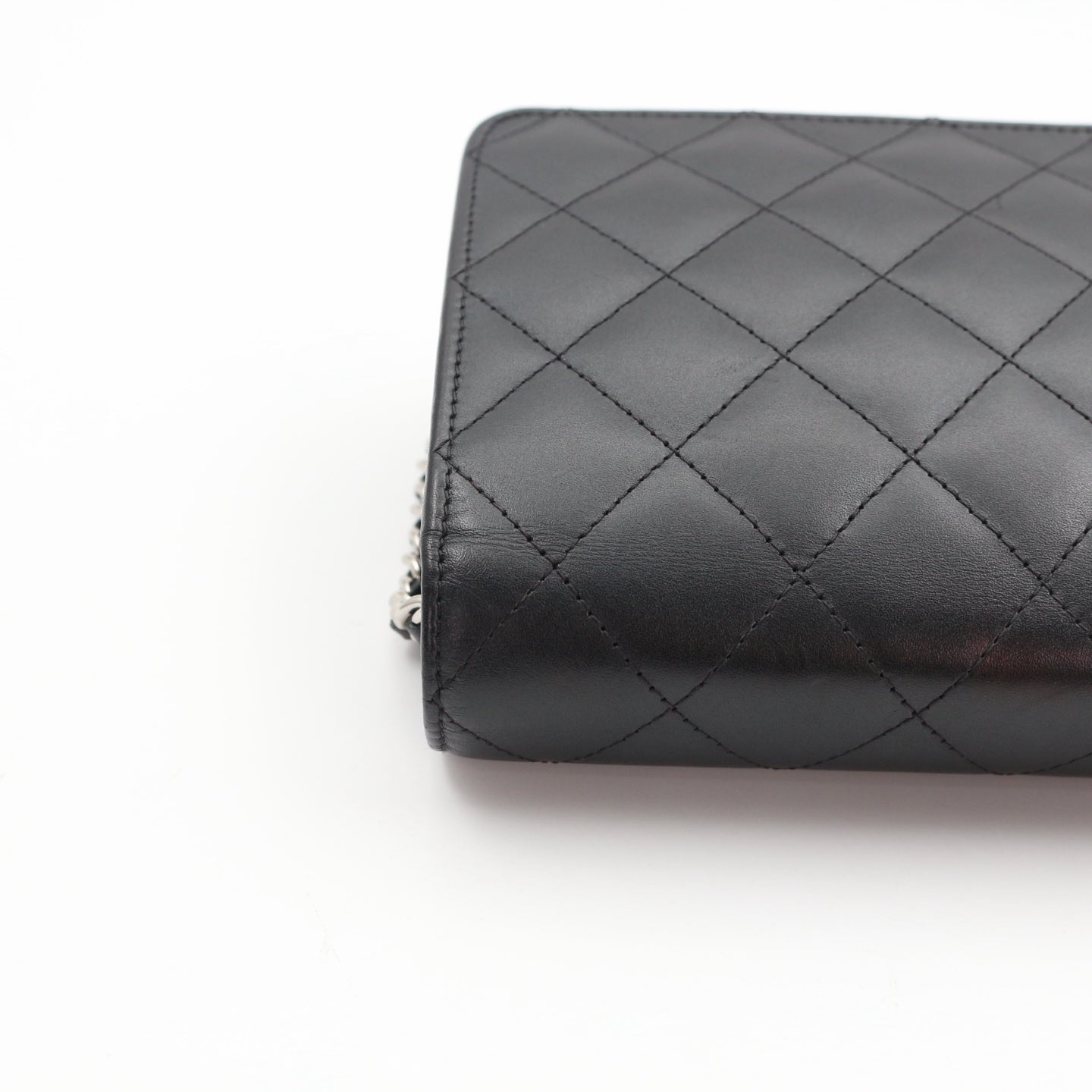CHANEL Black Cambon Ligne Wallet On Chain [Used]