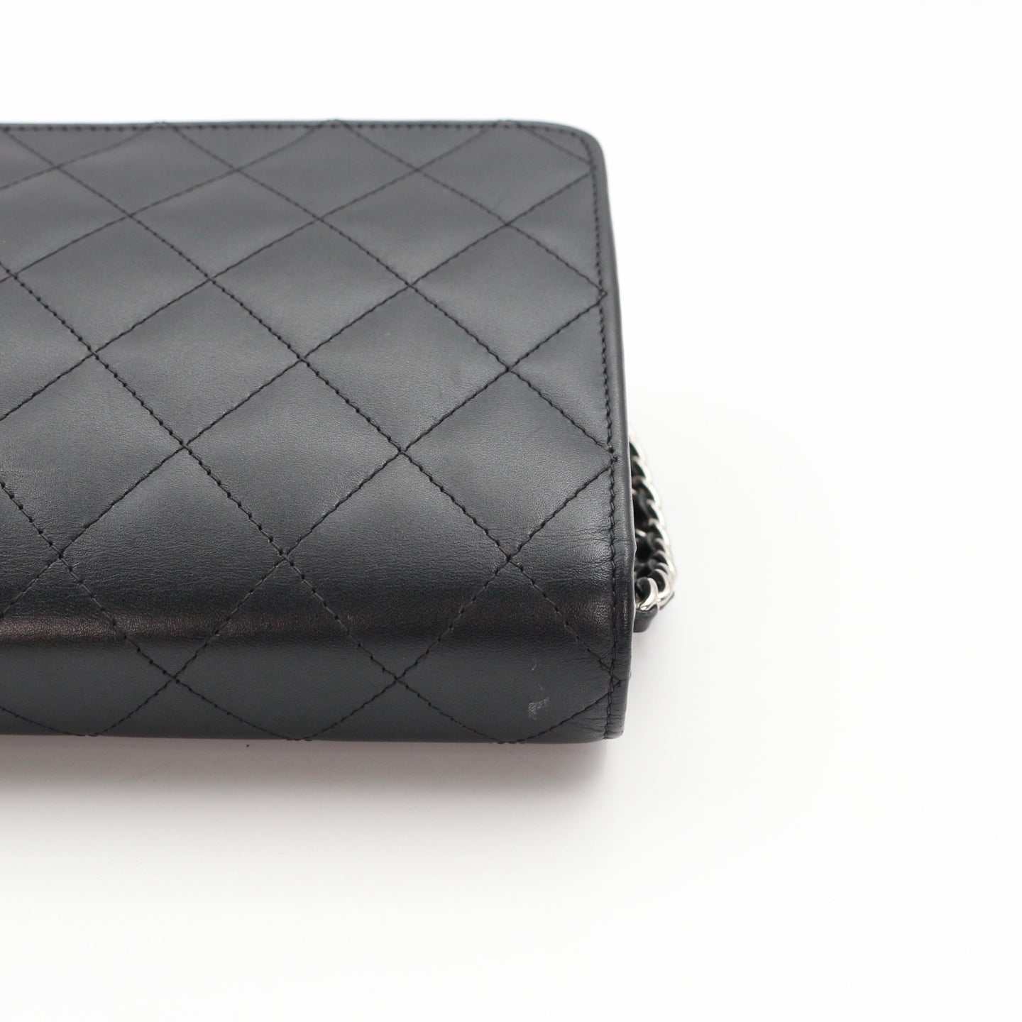 CHANEL Black Cambon Ligne Wallet On Chain [Used]