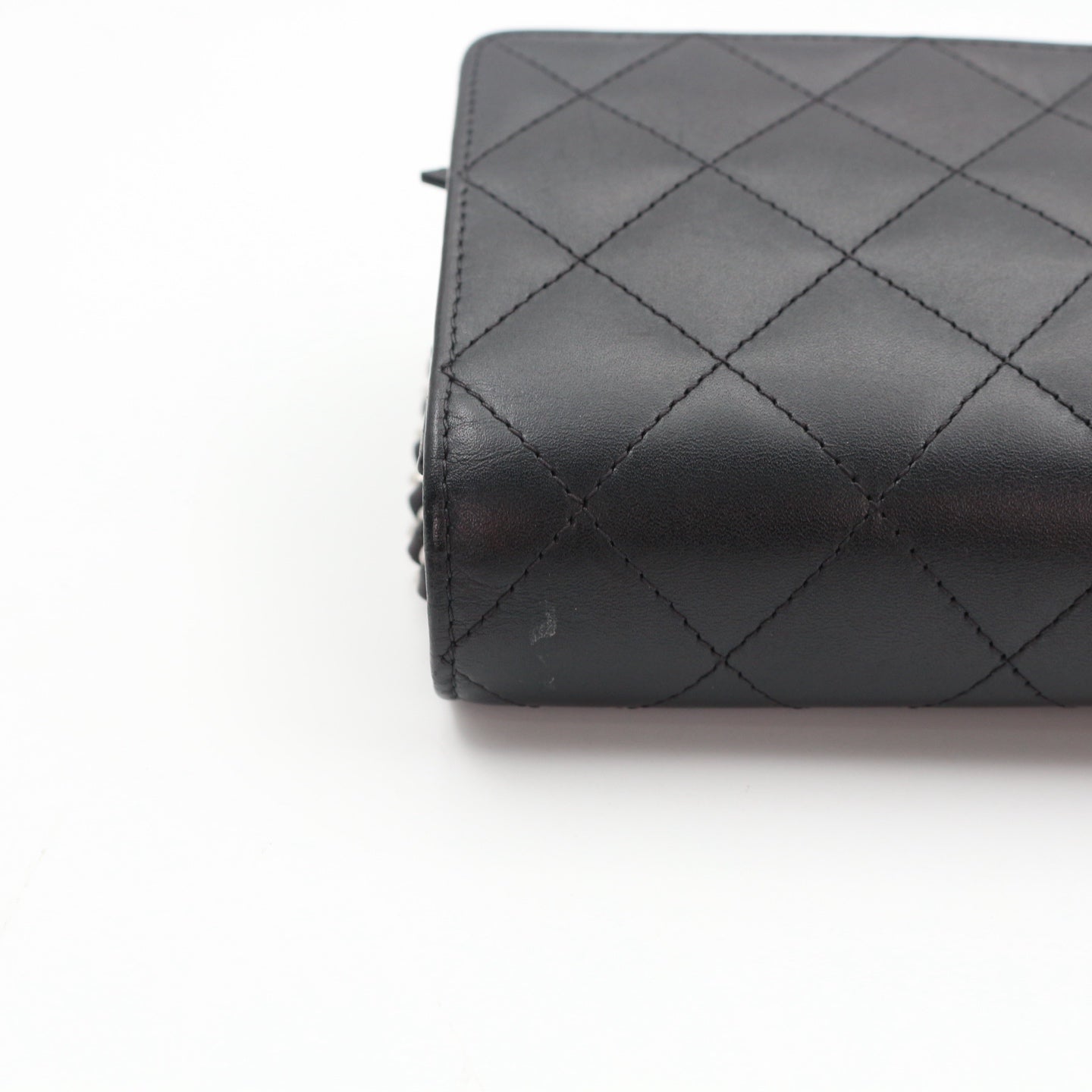 CHANEL Black Cambon Ligne Wallet On Chain [Used]