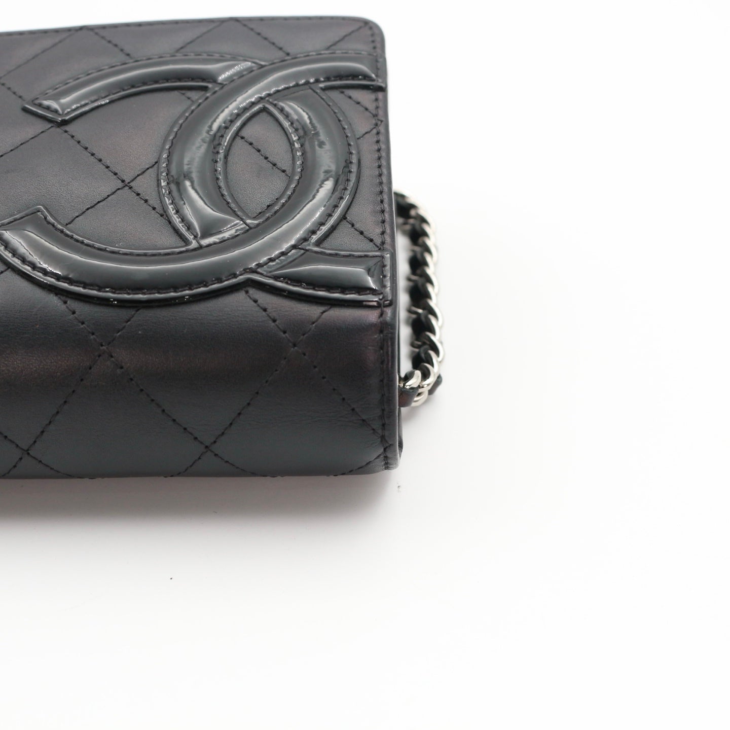 CHANEL Black Cambon Ligne Wallet On Chain [Used]
