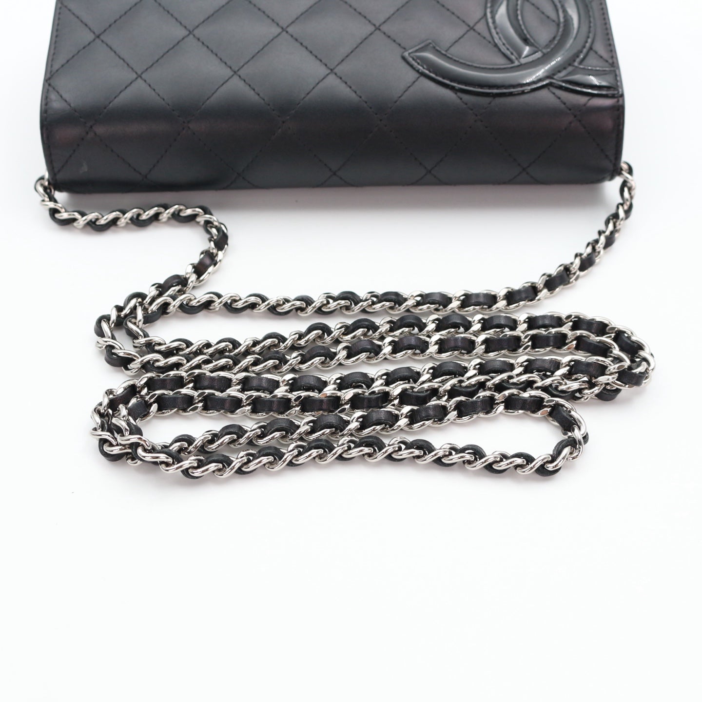 CHANEL Black Cambon Ligne Wallet On Chain [Used]