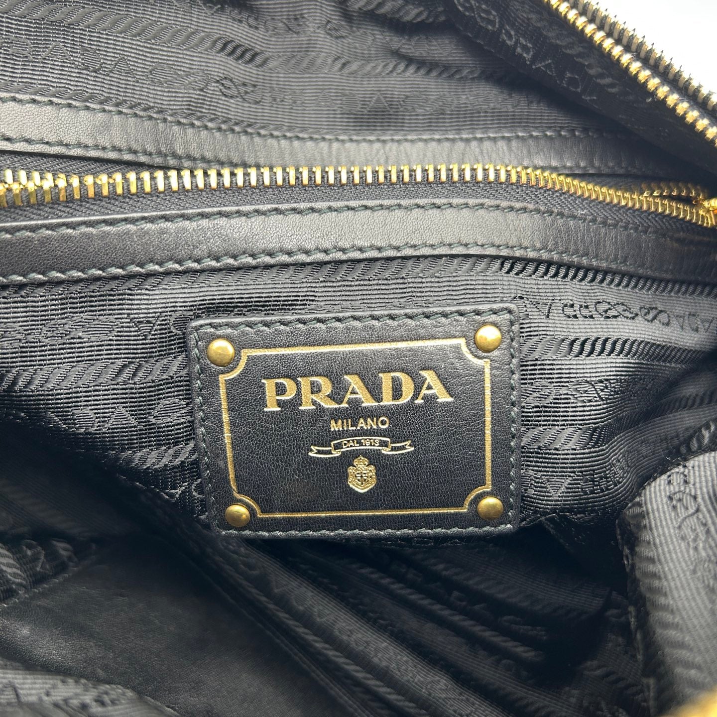 Prada Black Leather Ring Hobo Bag [Used]