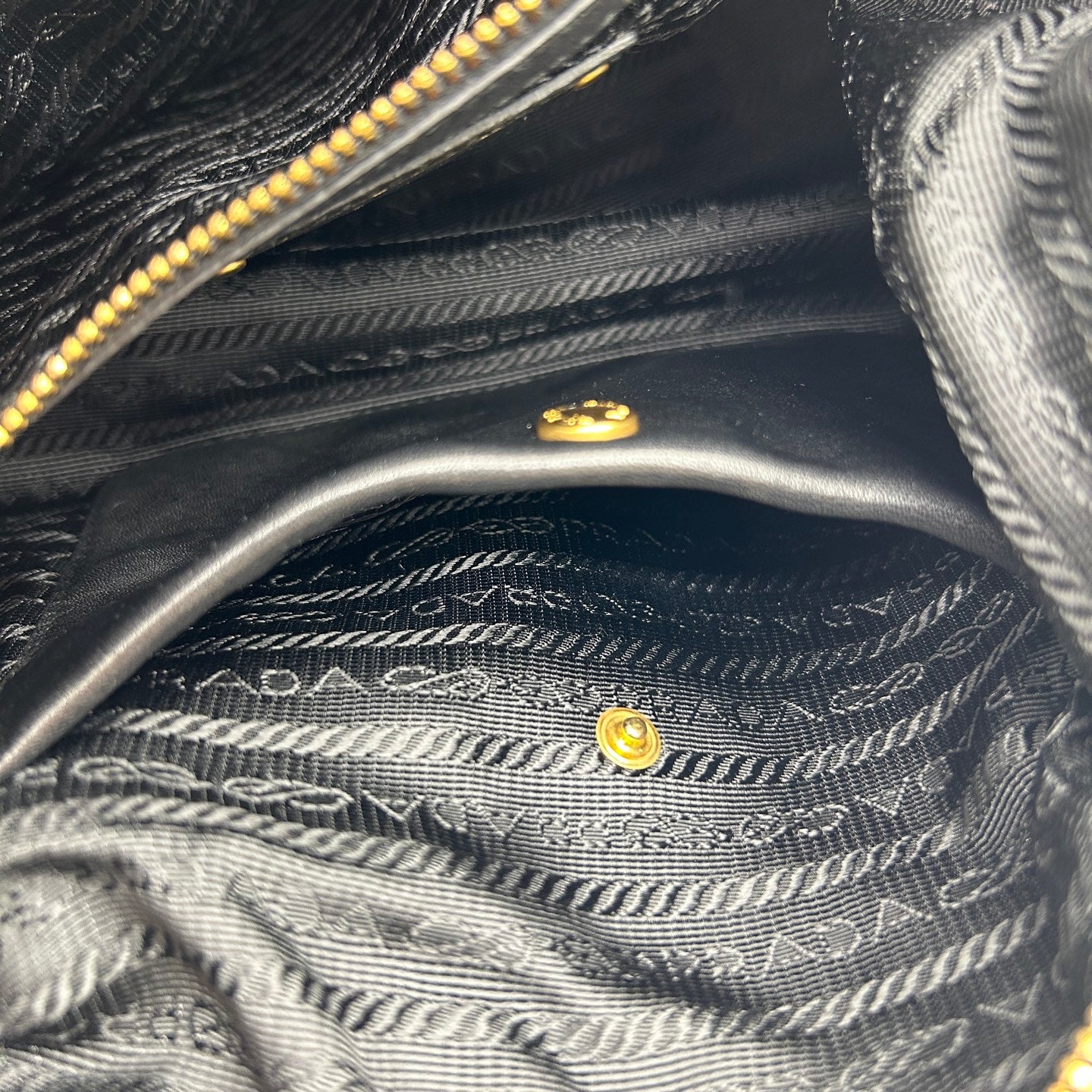 Prada Black Leather Ring Hobo Bag [Used]