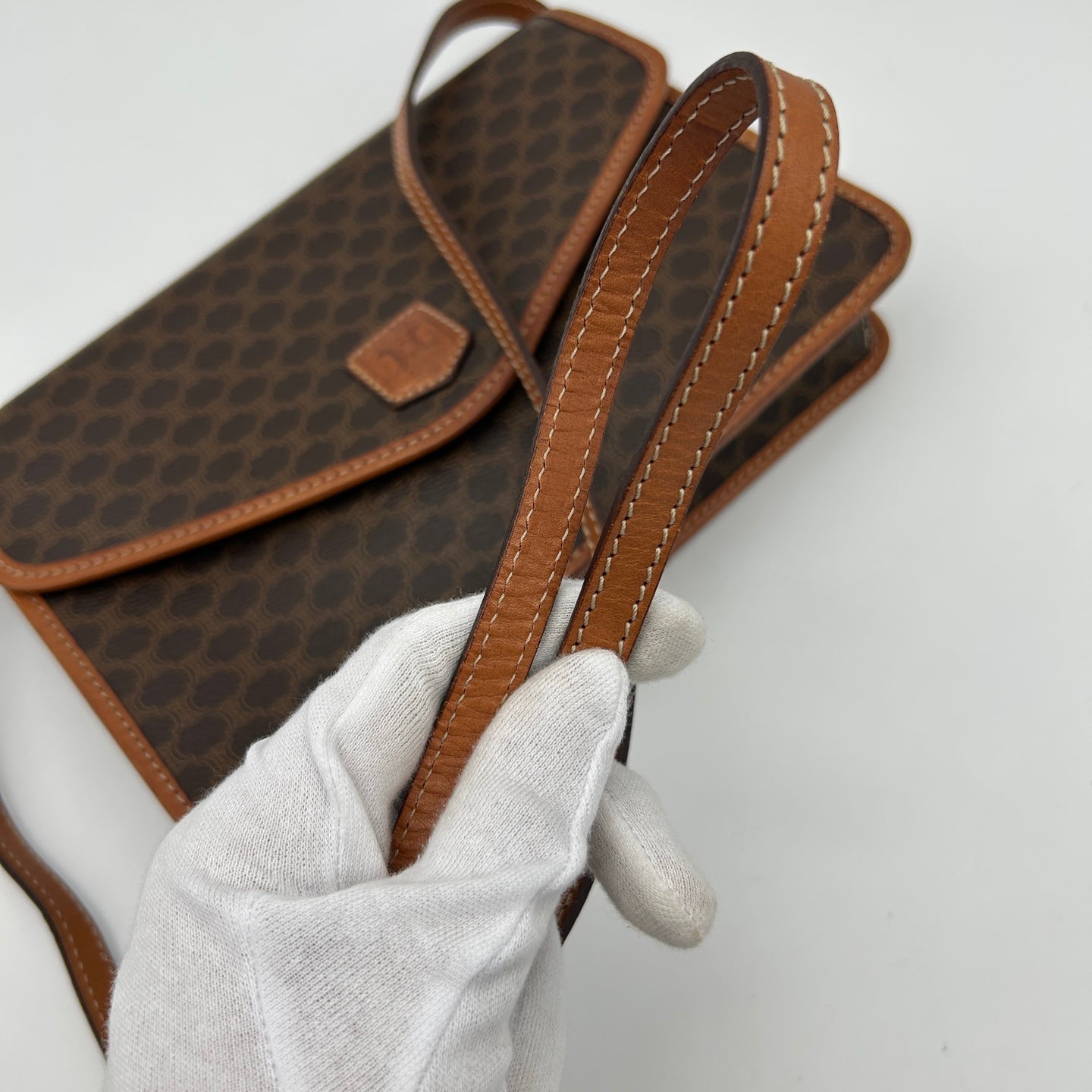 CELINE Macadam Envelope Crossbody Bag [Used]