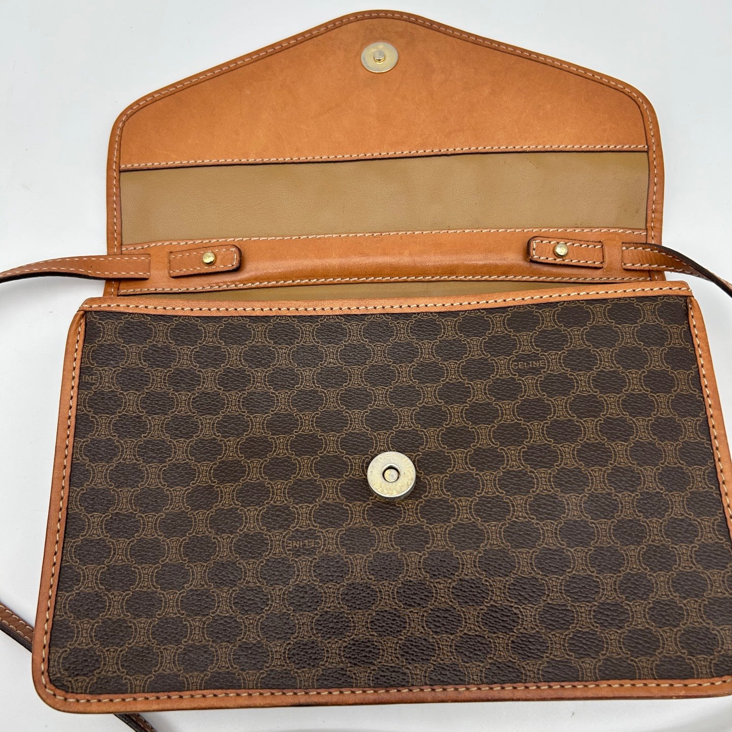 CELINE Macadam Envelope Crossbody Bag [Used]