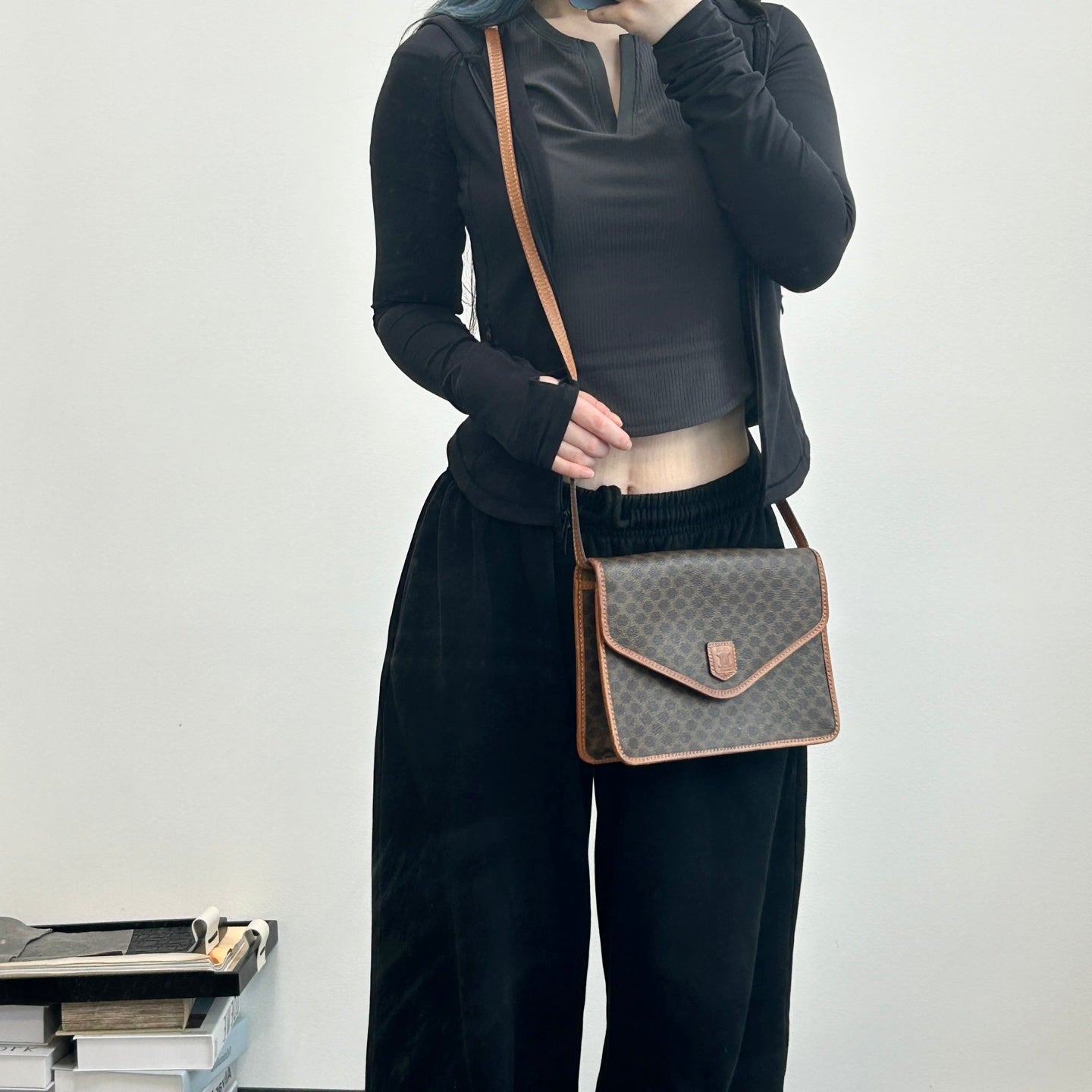 CELINE Macadam Envelope Crossbody Bag [Used]