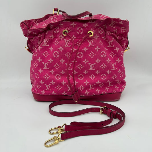Louis Vuitton Rose Indian Monogram Denim Noefull Bag [Used]