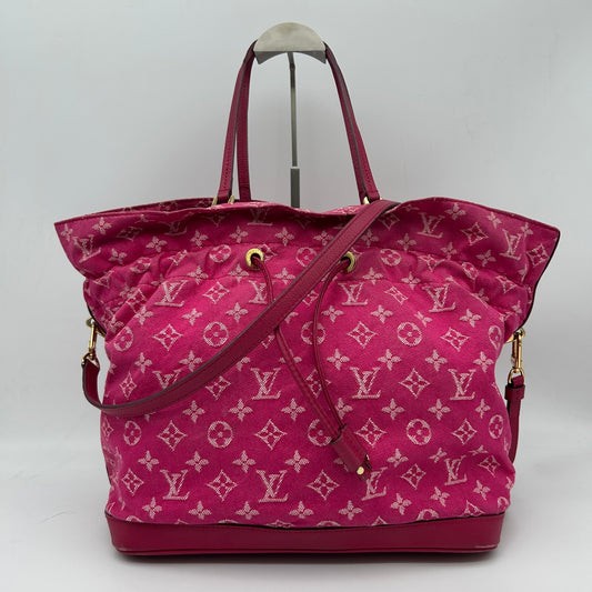 Louis Vuitton Rose Indian Monogram Denim Noefull Bag [Used]