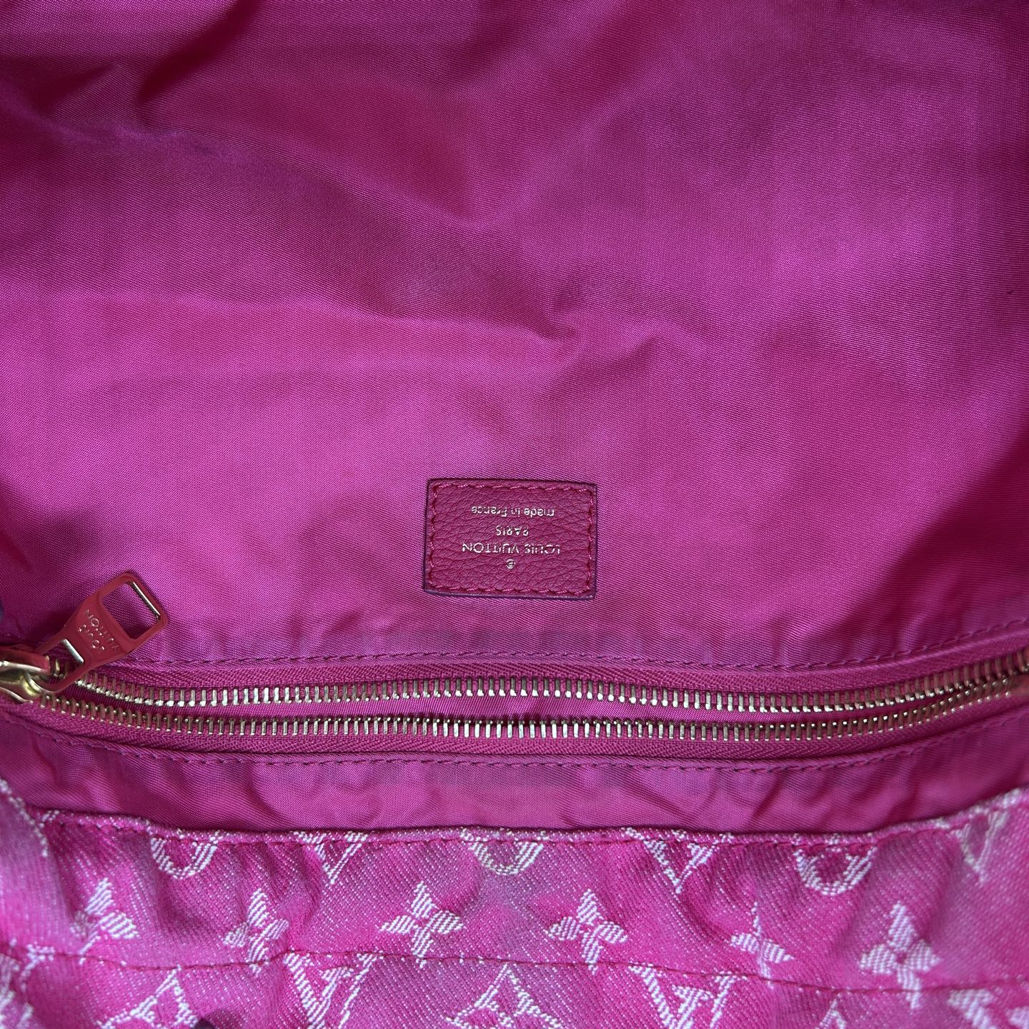 Louis Vuitton Rose Indian Monogram Denim Noefull Bag [Used]