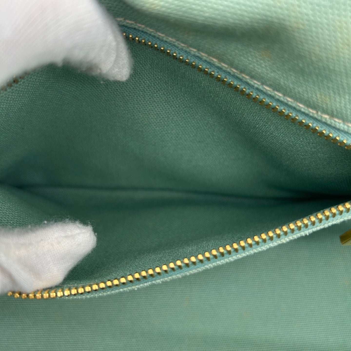 Prada Mint Green Canvas Large Tote Bag [Used]