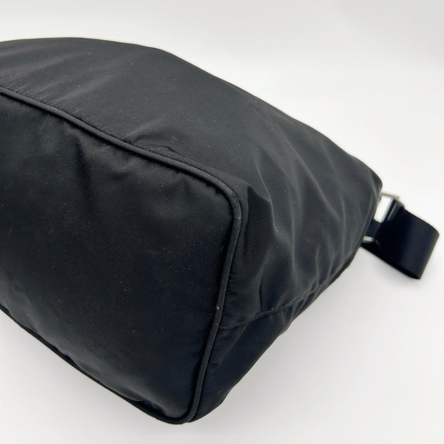 PRADA Black Nylon Hobo Shoulder Bag [Used]