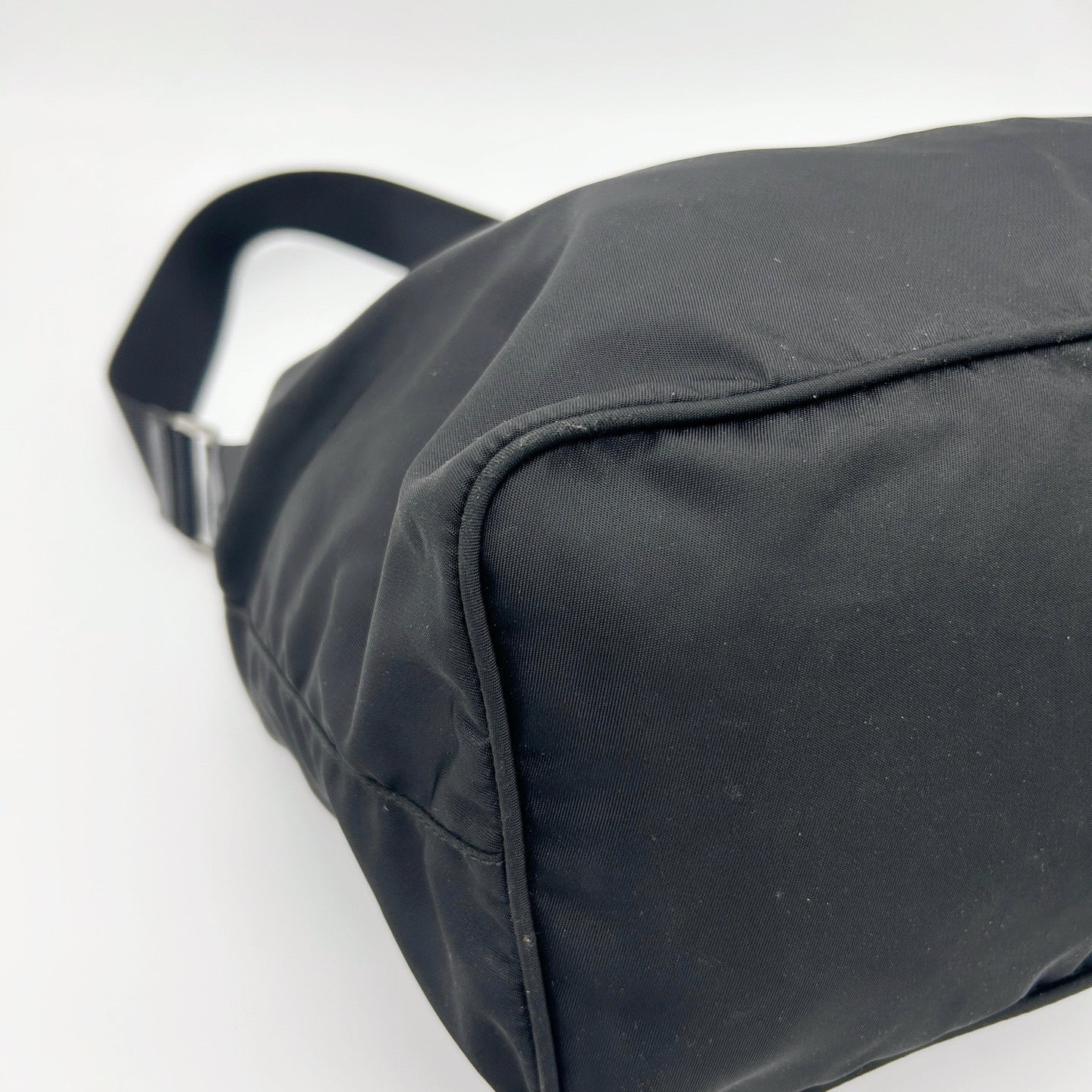 PRADA Black Nylon Hobo Shoulder Bag [Used]