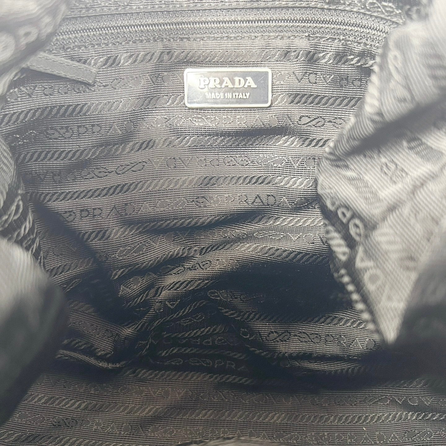 PRADA Black Nylon Hobo Shoulder Bag [Used]