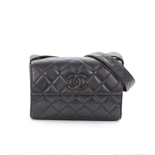 CHANEL So Black Lambskin CC Messenger Bag [Used]