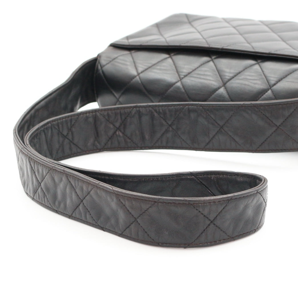 CHANEL So Black Lambskin CC Messenger Bag [Used]