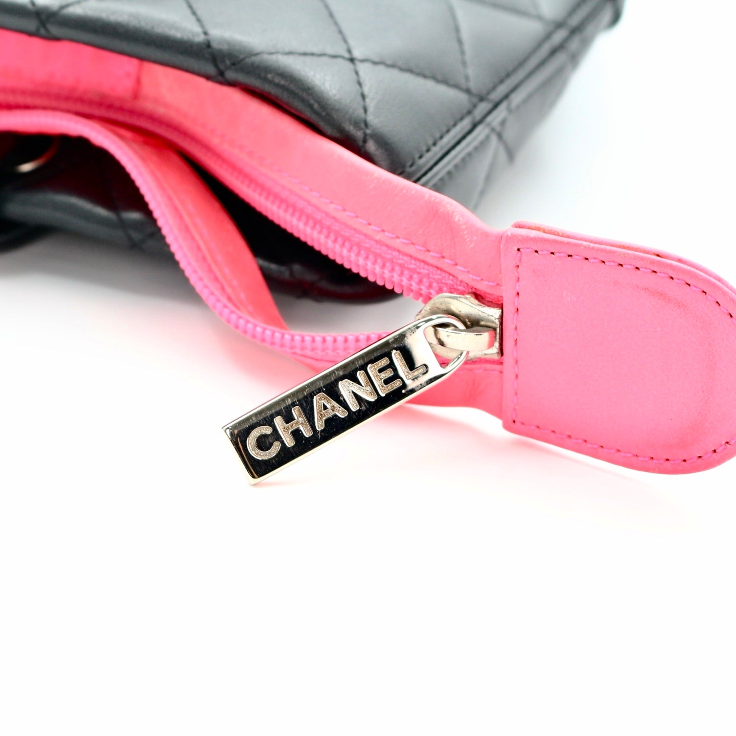 CHANEL Black Lambskin Cambon Tote Bag [Used]