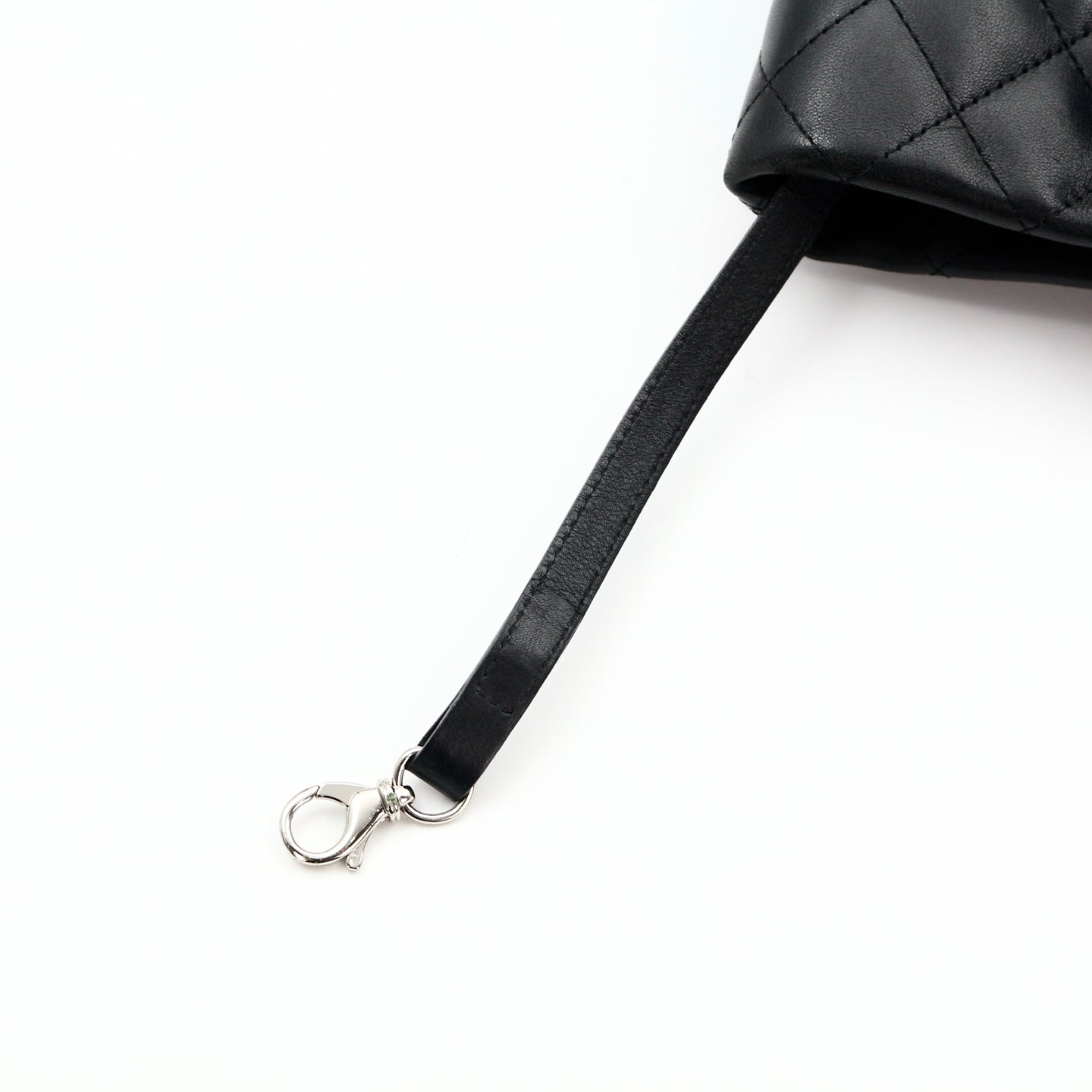 CHANEL Black Lambskin Cambon Tote Bag [Used]