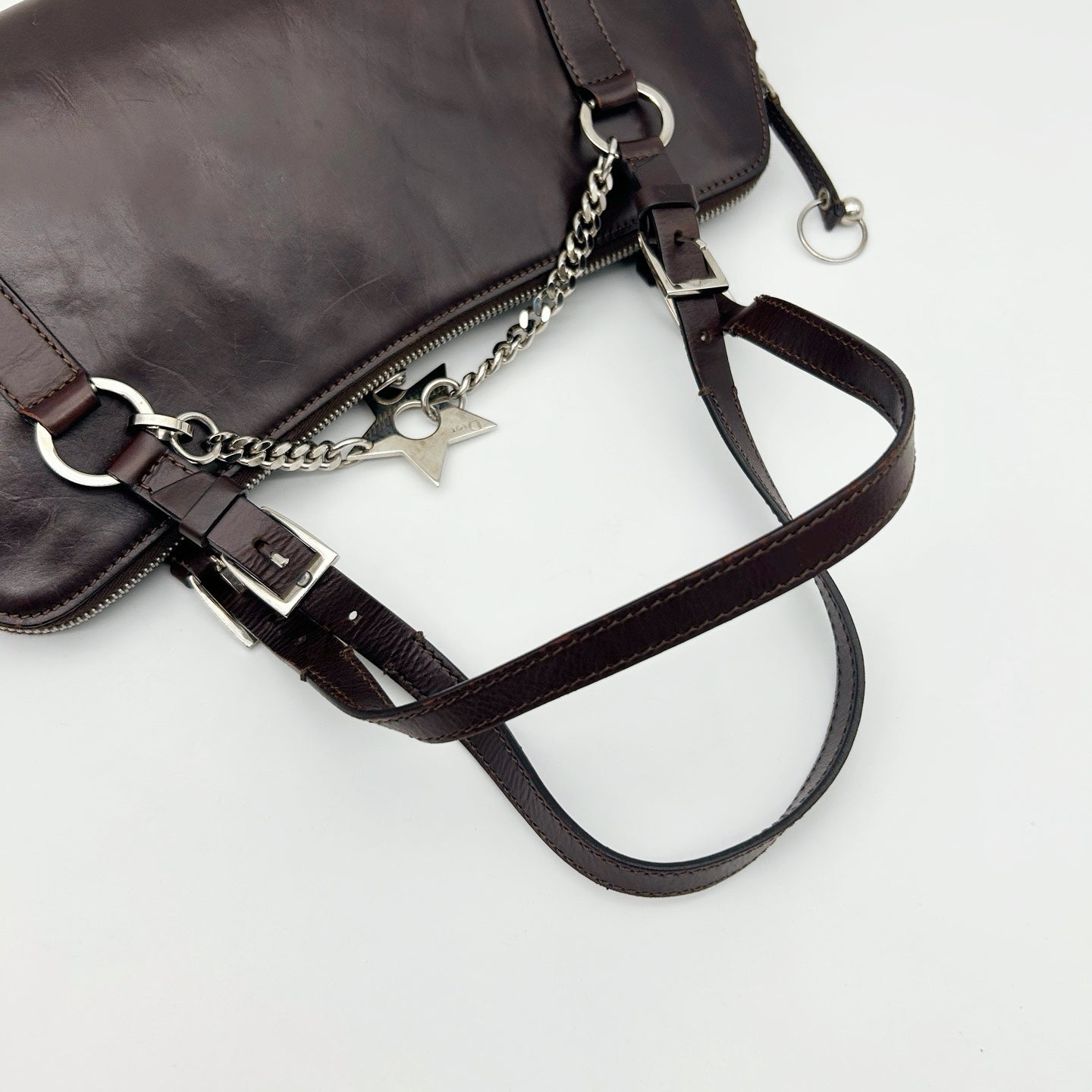 DIOR Hardcore Star Chain Calfskin Shoulder Bag [Used]